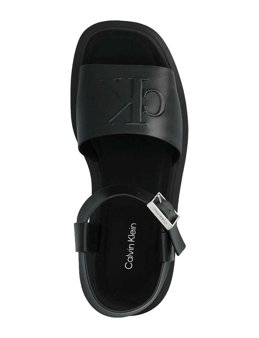 Calvin Klein - CHUNKY SANDAL LTH MG - sandales à plateforme - triple black - 3