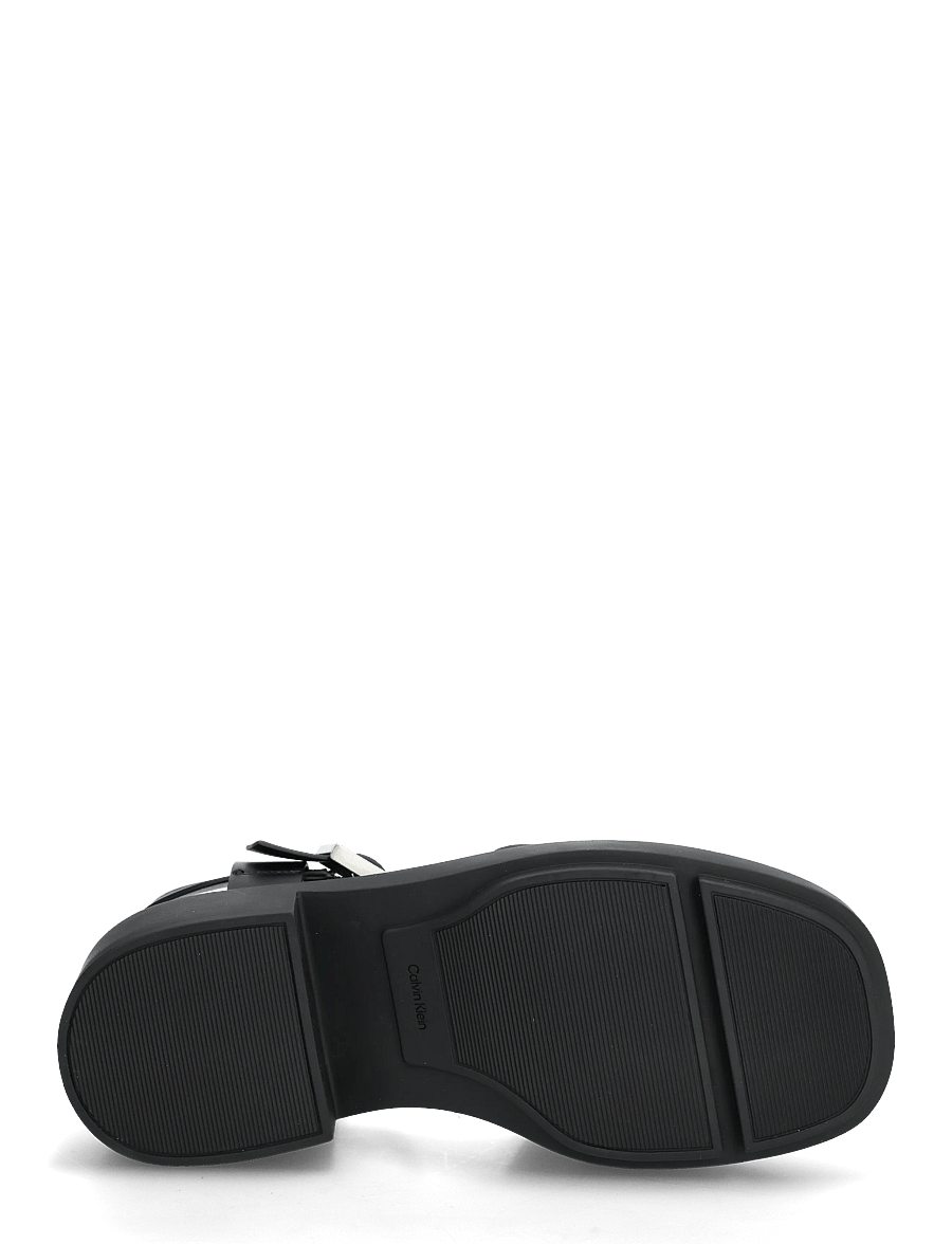Calvin Klein - CHUNKY SANDAL LTH MG - sandales à plateforme - triple black - 4