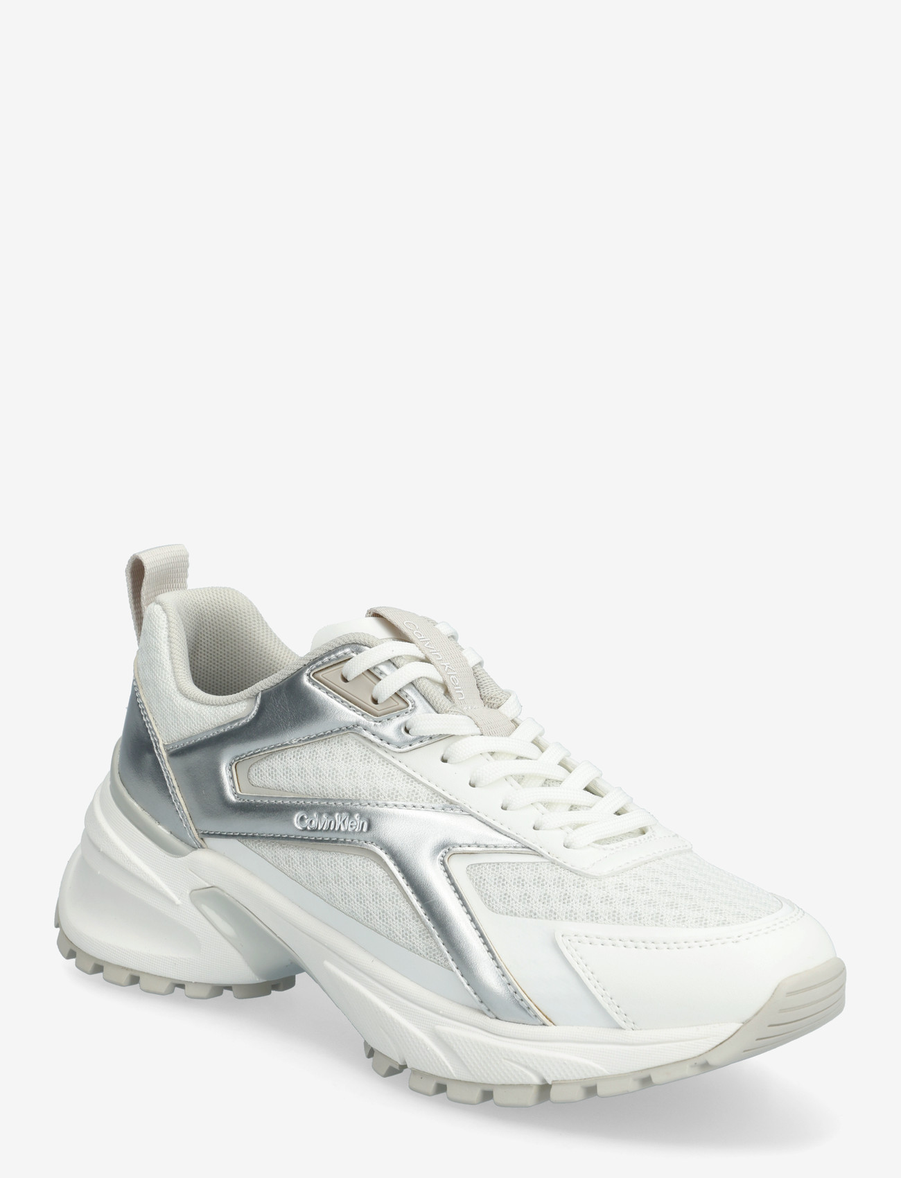 Calvin Klein - HIKE RUN CKSTRIPE MESH MET - konfirmationstøj - bright white silver - 0