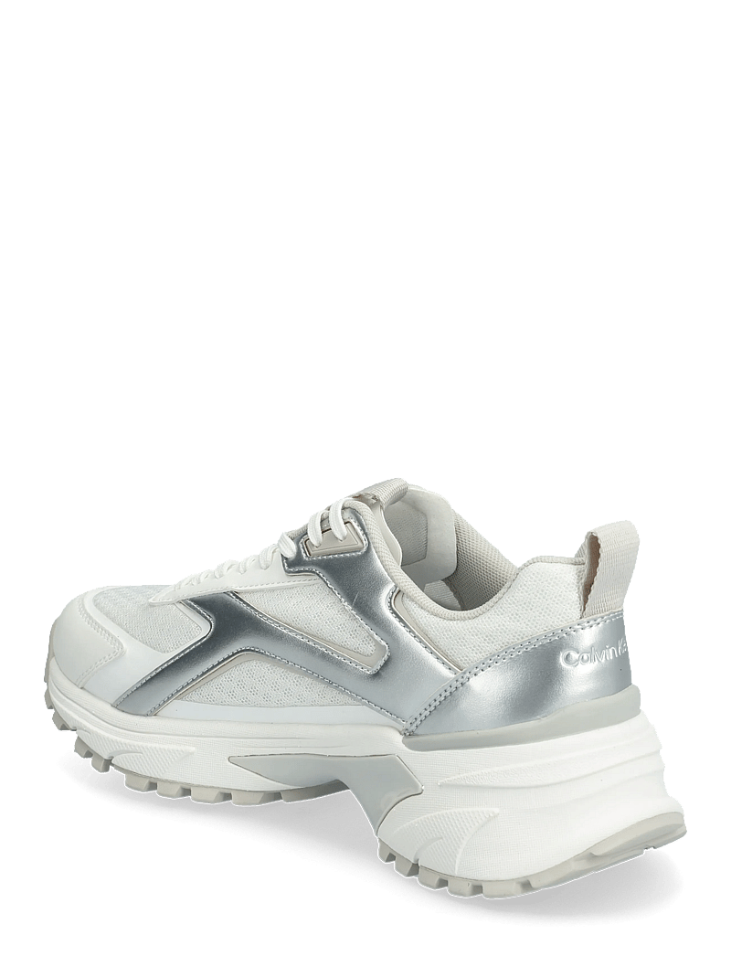 Calvin Klein - HIKE RUN CKSTRIPE MESH MET - konfirmationstøj - bright white silver - 2