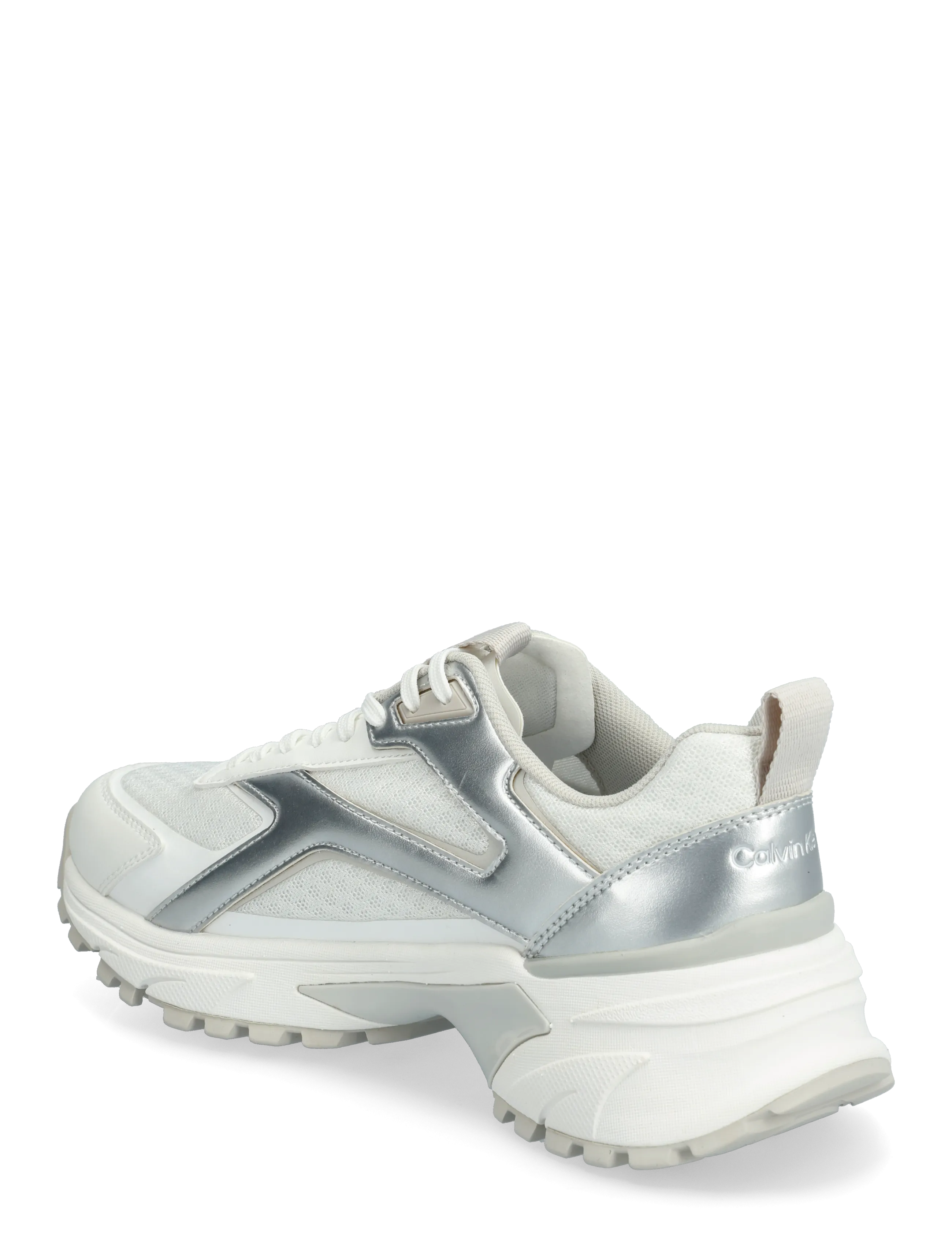 Calvin Klein - HIKE RUN CKSTRIPE MESH MET - konfirmationstøj - bright white silver - 2