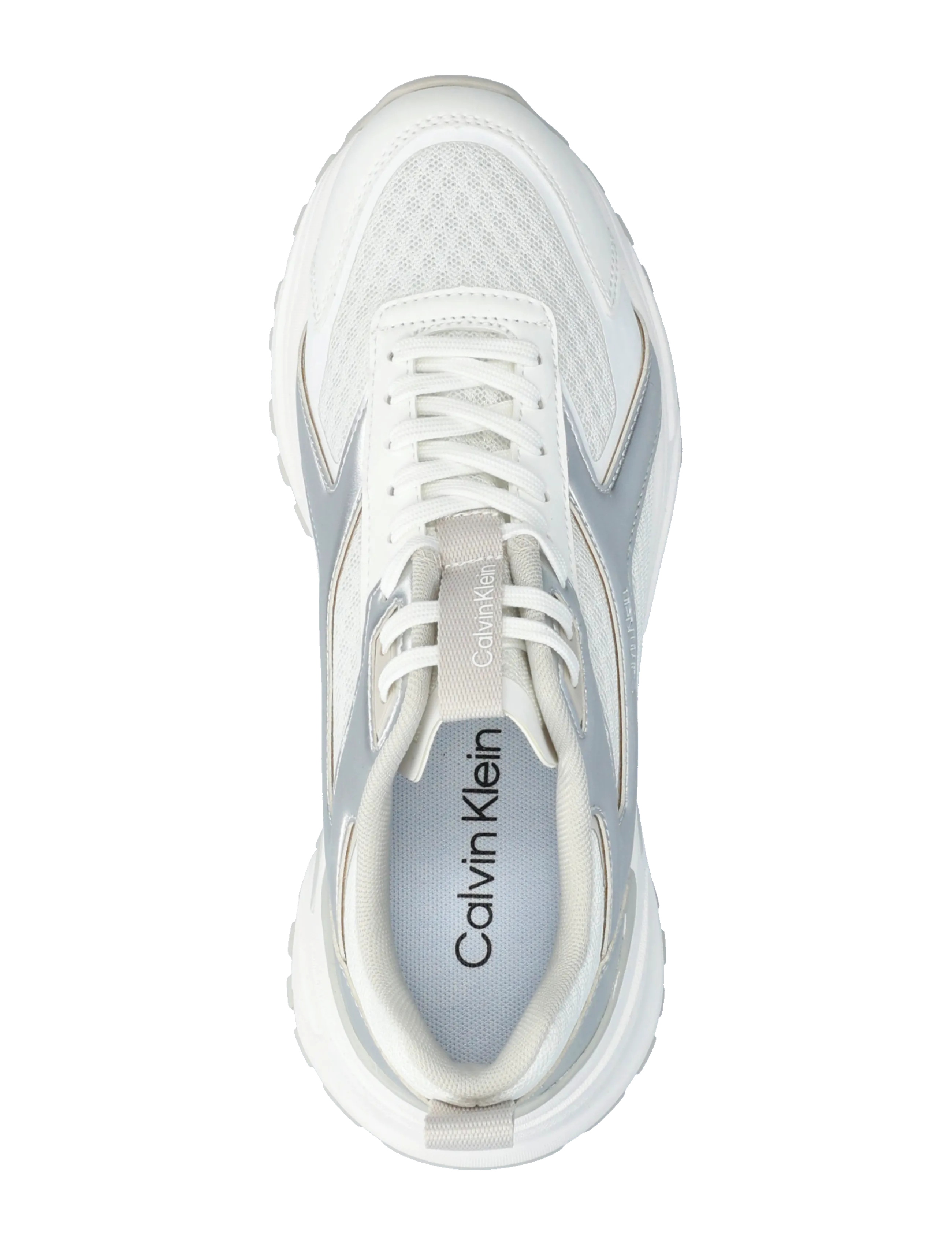 Calvin Klein - HIKE RUN CKSTRIPE MESH MET - konfirmationstøj - bright white silver - 3