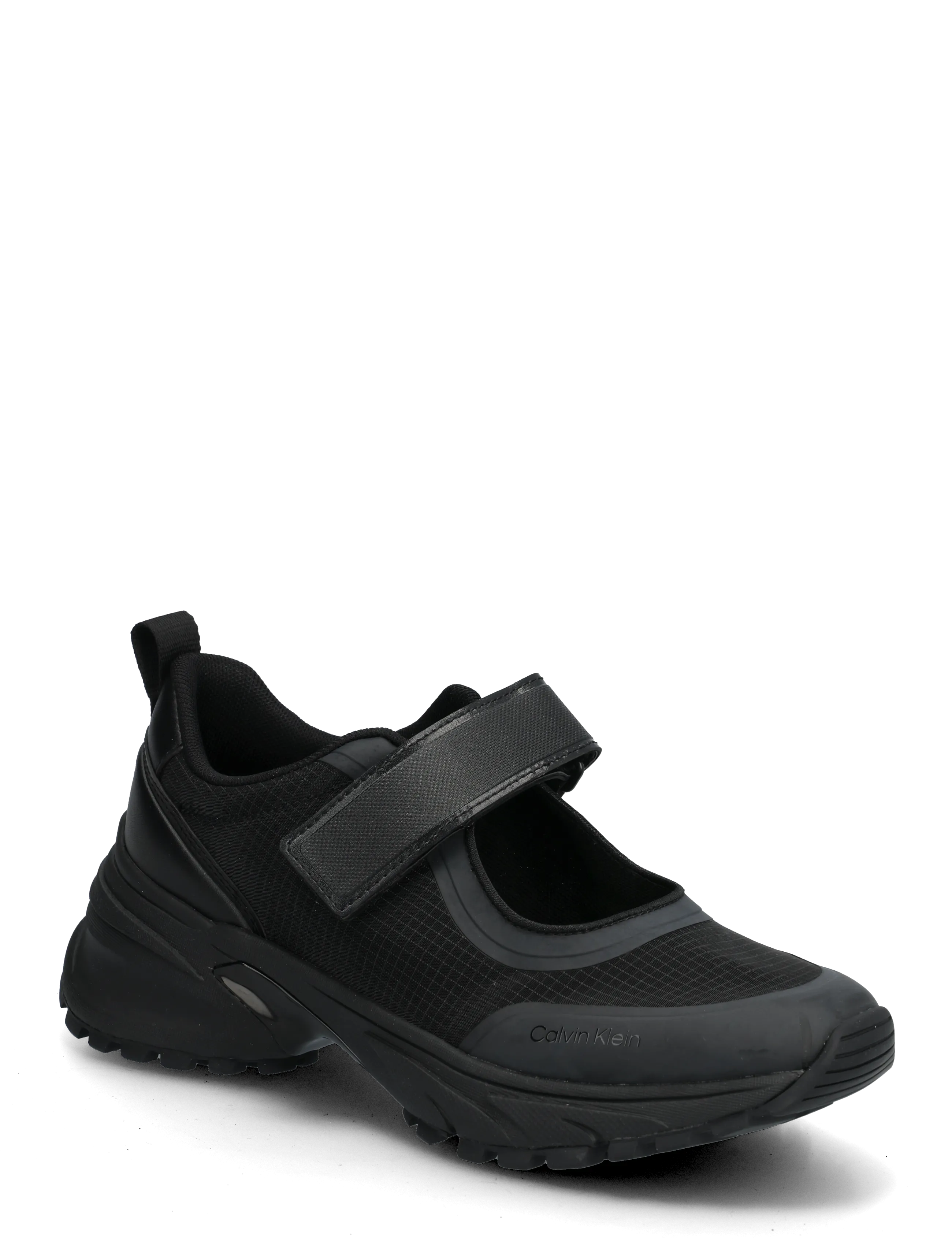 Calvin Klein HIKE RUNNER SLIPON MJ RIPS - Hiking shoes - TRIPLE BLACK / black