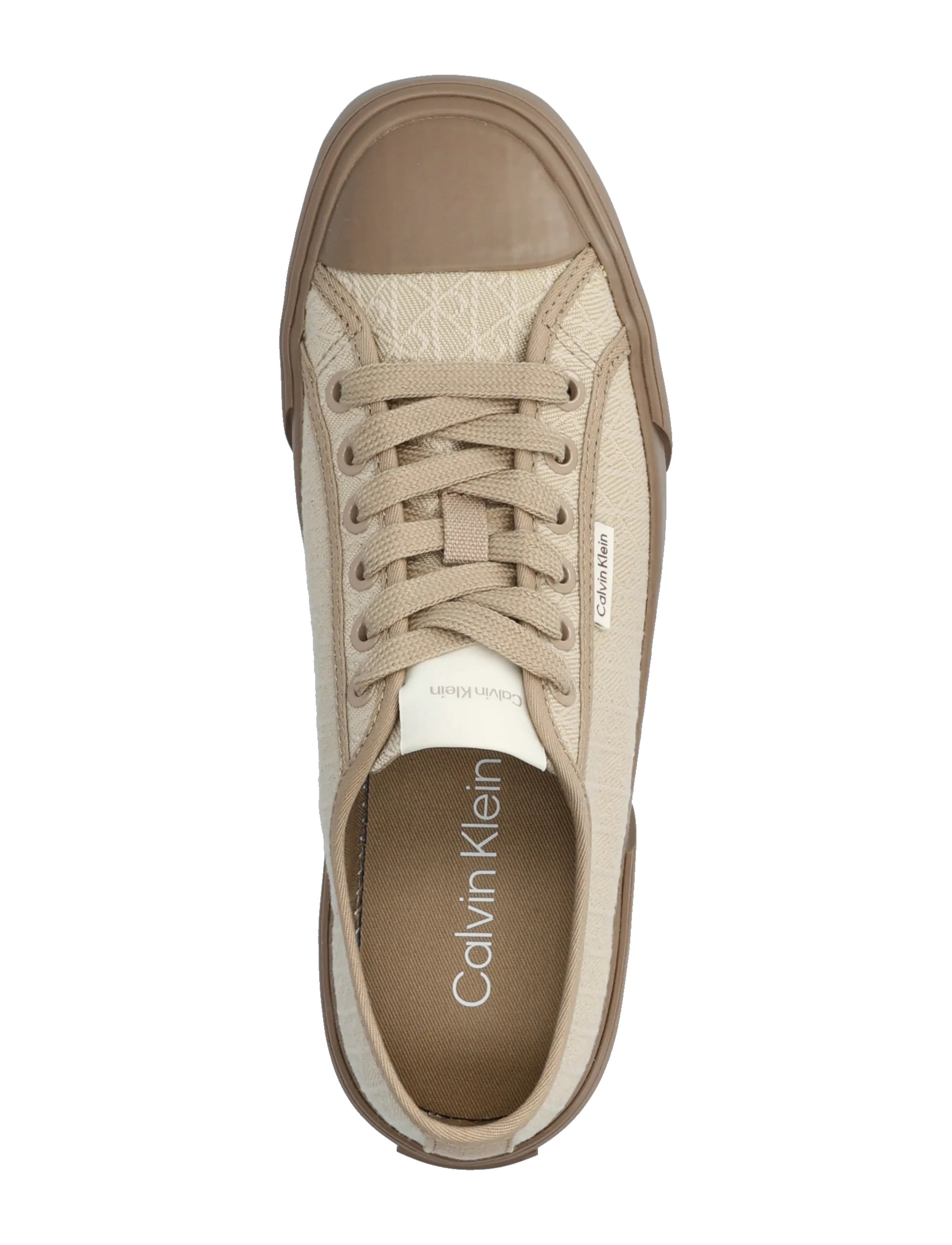 Calvin Klein - VULC LOW LACEUP AOP CANVAS - baskets basses - silver mink - 3