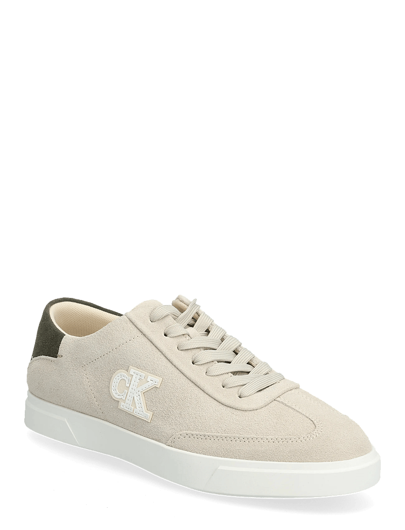 Calvin Klein - LOW PRO CUPS WT SUEDE MG - lave sneakers - light cashew lichen green - 0