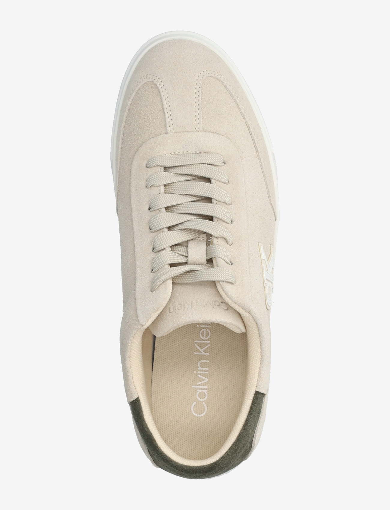 Calvin Klein - LOW PRO CUPS WT SUEDE MG - lave sneakers - light cashew lichen green - 3