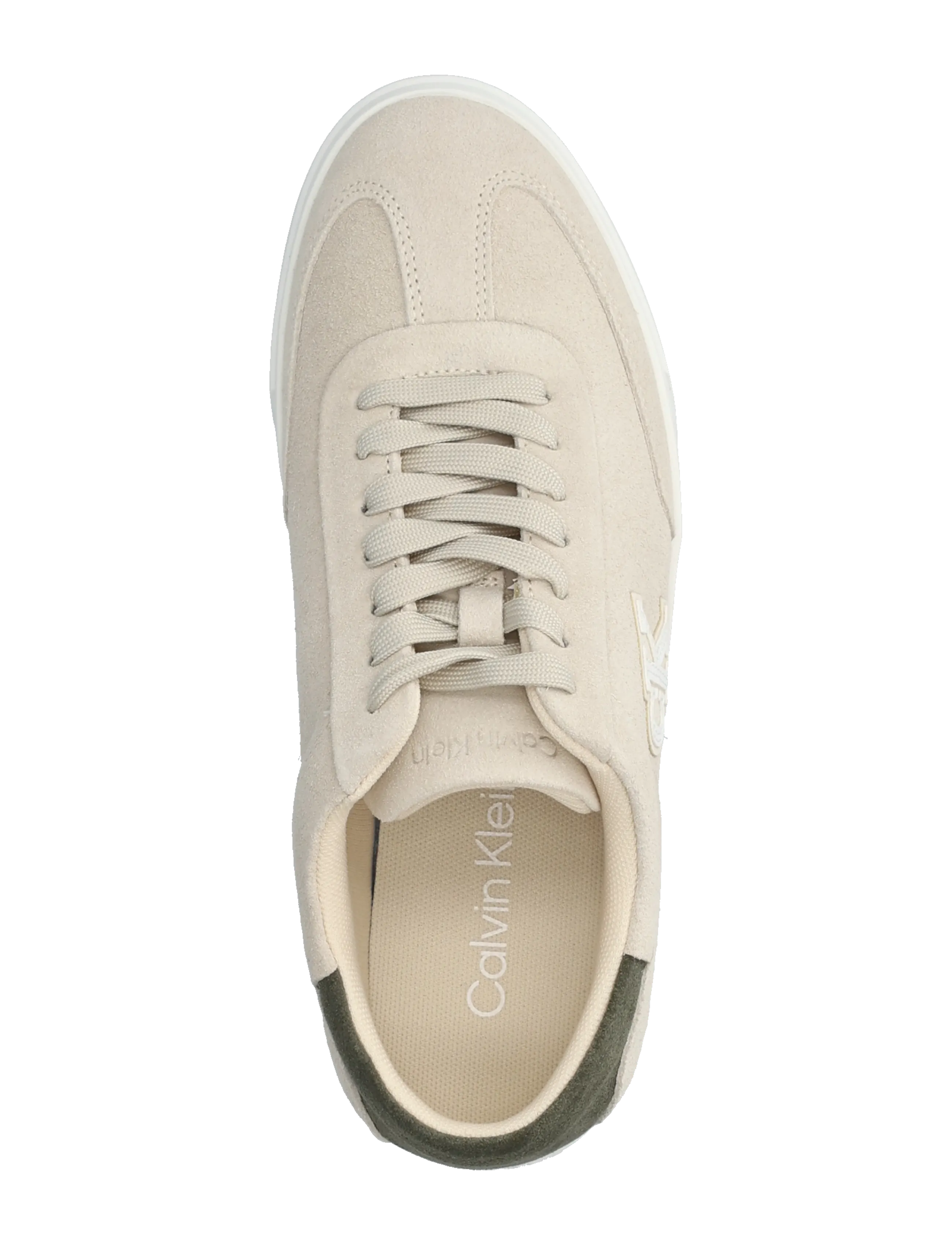 Calvin Klein - LOW PRO CUPS WT SUEDE MG - lave sneakers - light cashew lichen green - 3