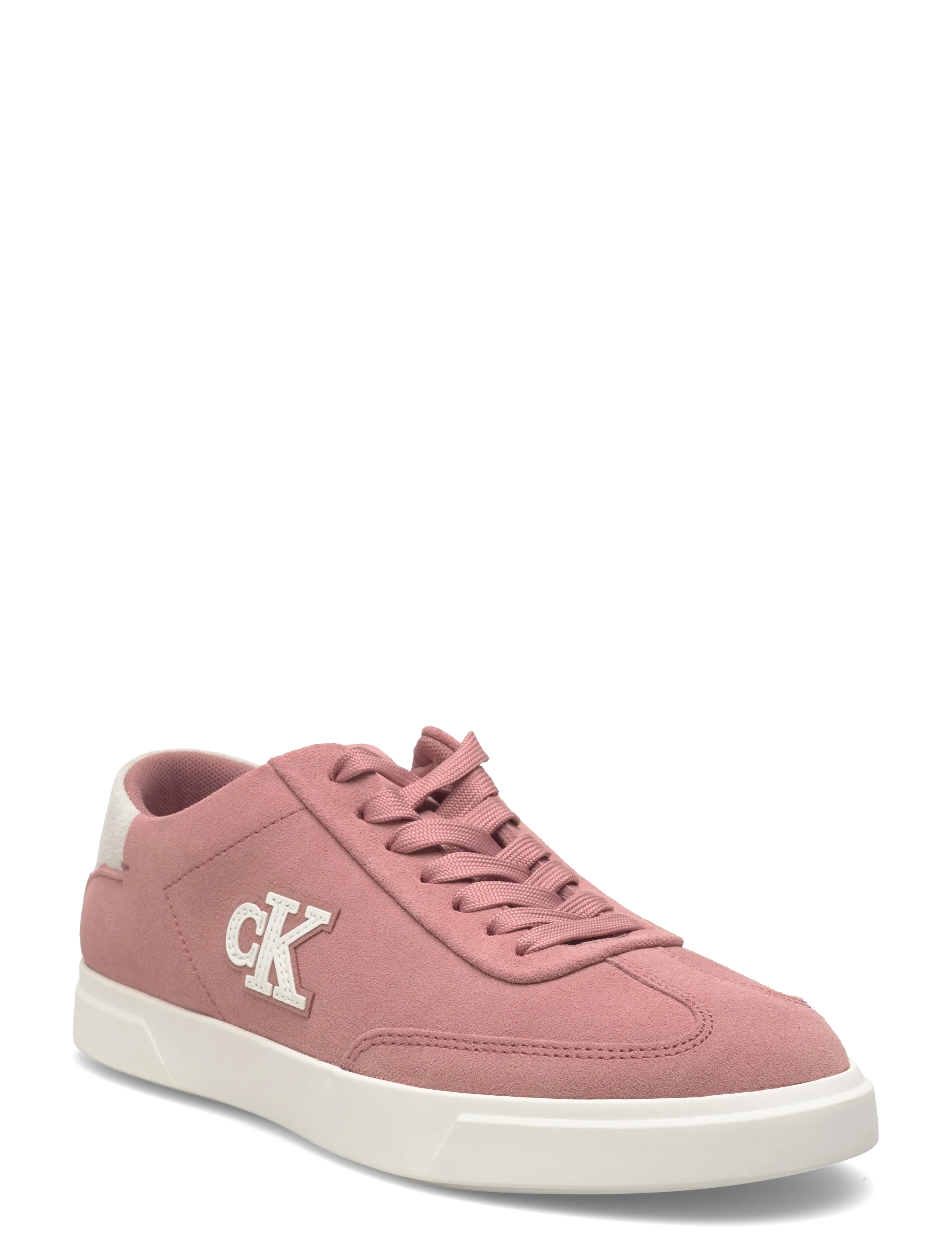 Calvin Klein LOW PRO CUPS WT SUEDE MG - Sneakers - BLUSH BRIGHT WHITE / pink/rose