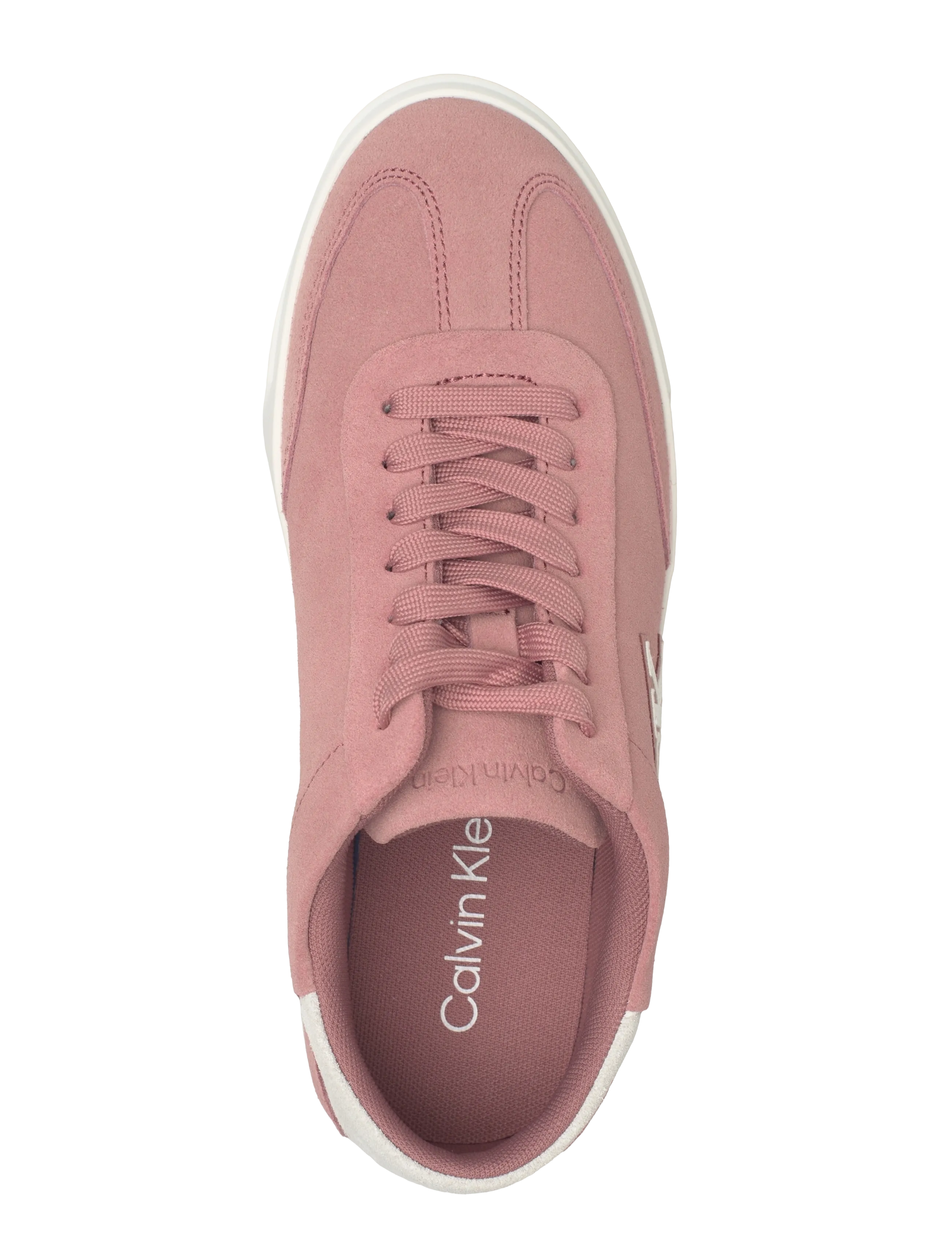 Calvin Klein - LOW PRO CUPS WT SUEDE MG - niedrige sneaker - blush bright white - 3