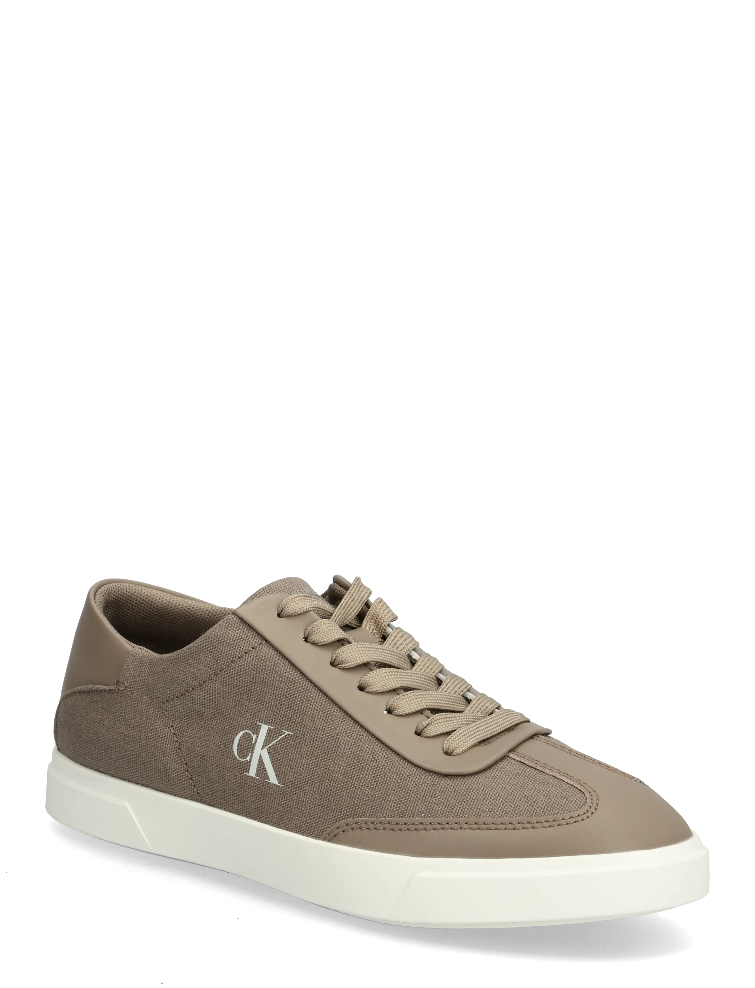 Calvin Klein LOW PRO CUPS WT CANV MG - Sneakers - DESERT TAUPE MARSHMALLOW / beige