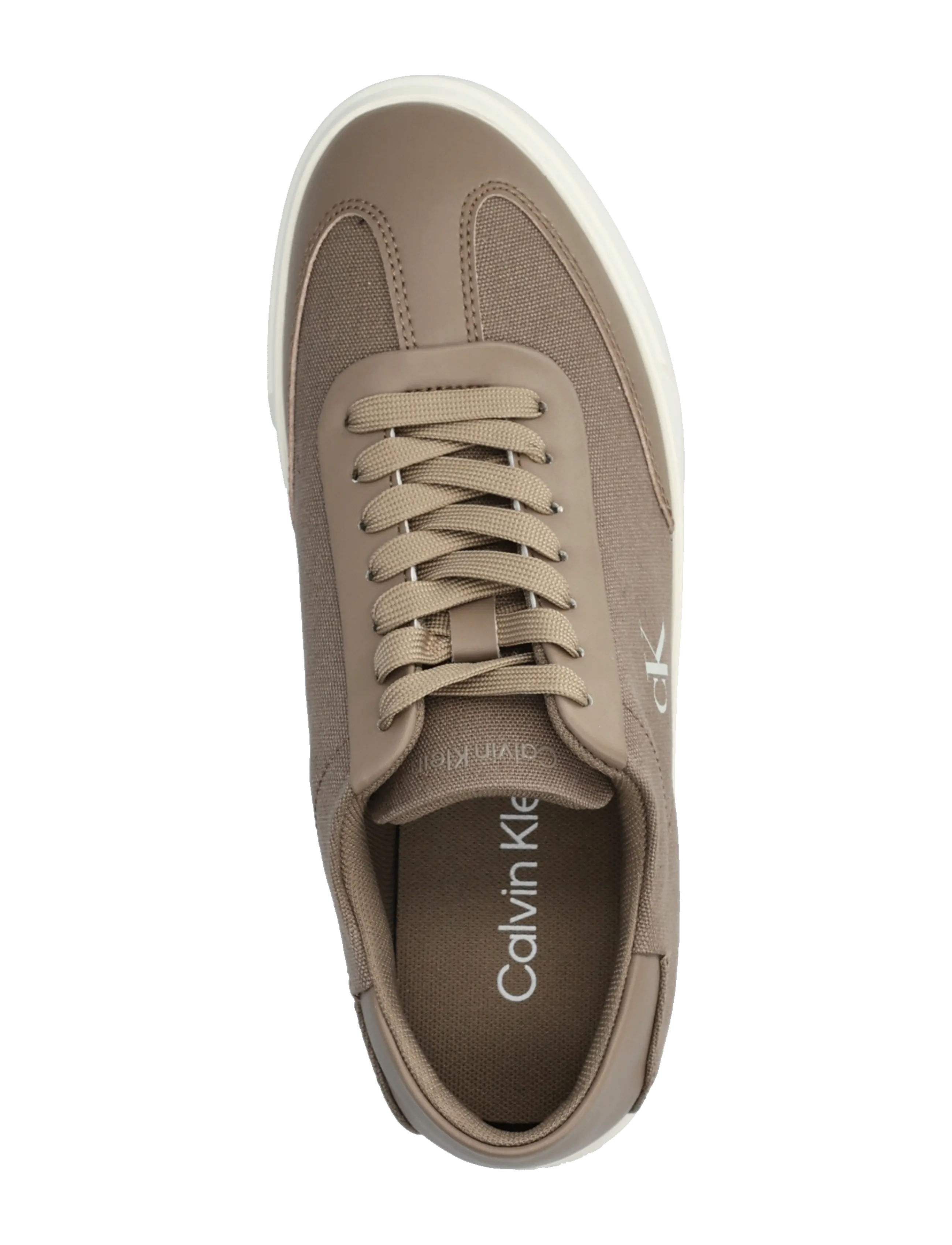 Calvin Klein - LOW PRO CUPS WT CANV MG - konfirmationstøj - desert taupe marshmallow - 3