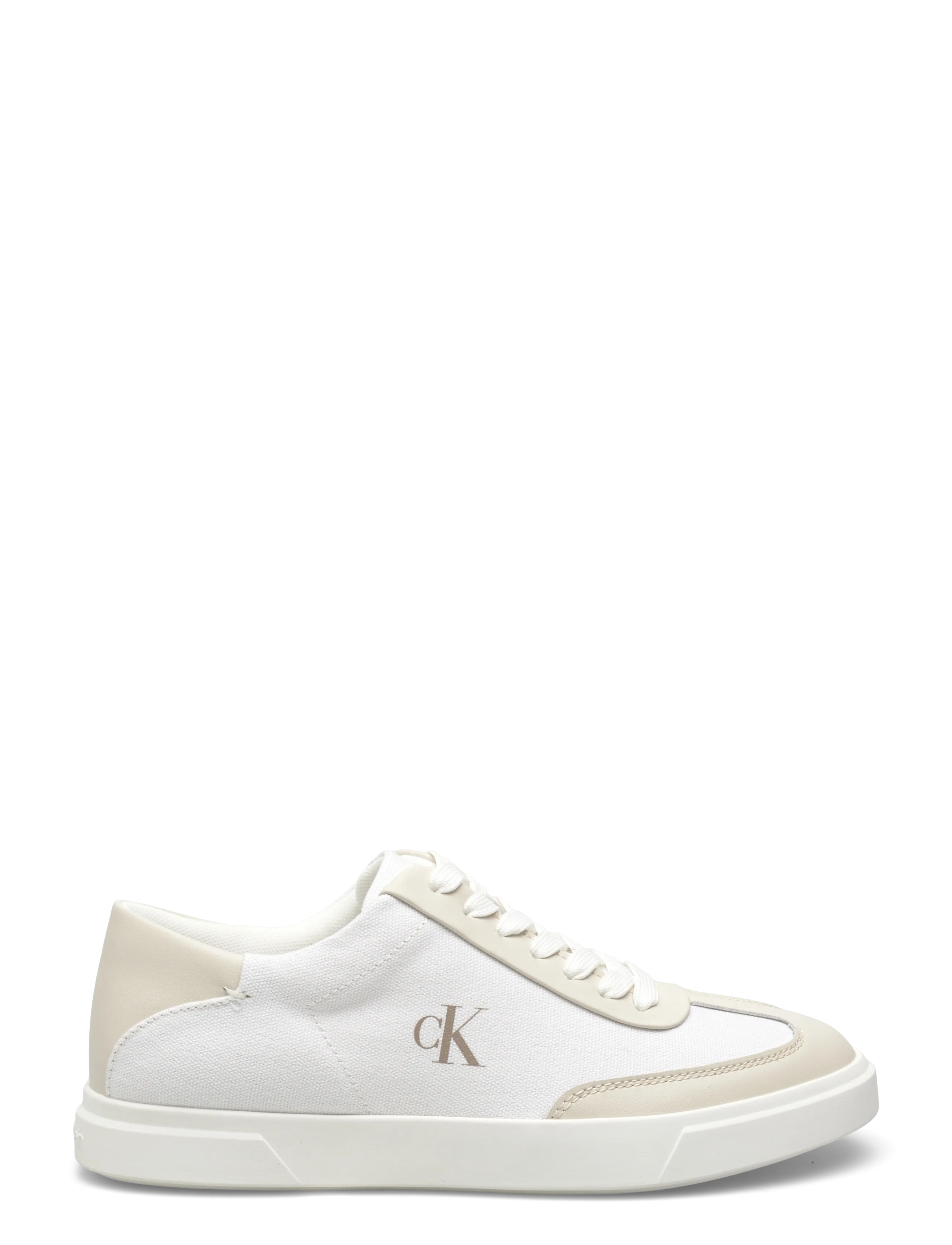 Calvin Klein - LOW PRO CUPS WT CANV MG - konfirmationstøj - bright white dk ecru - 1