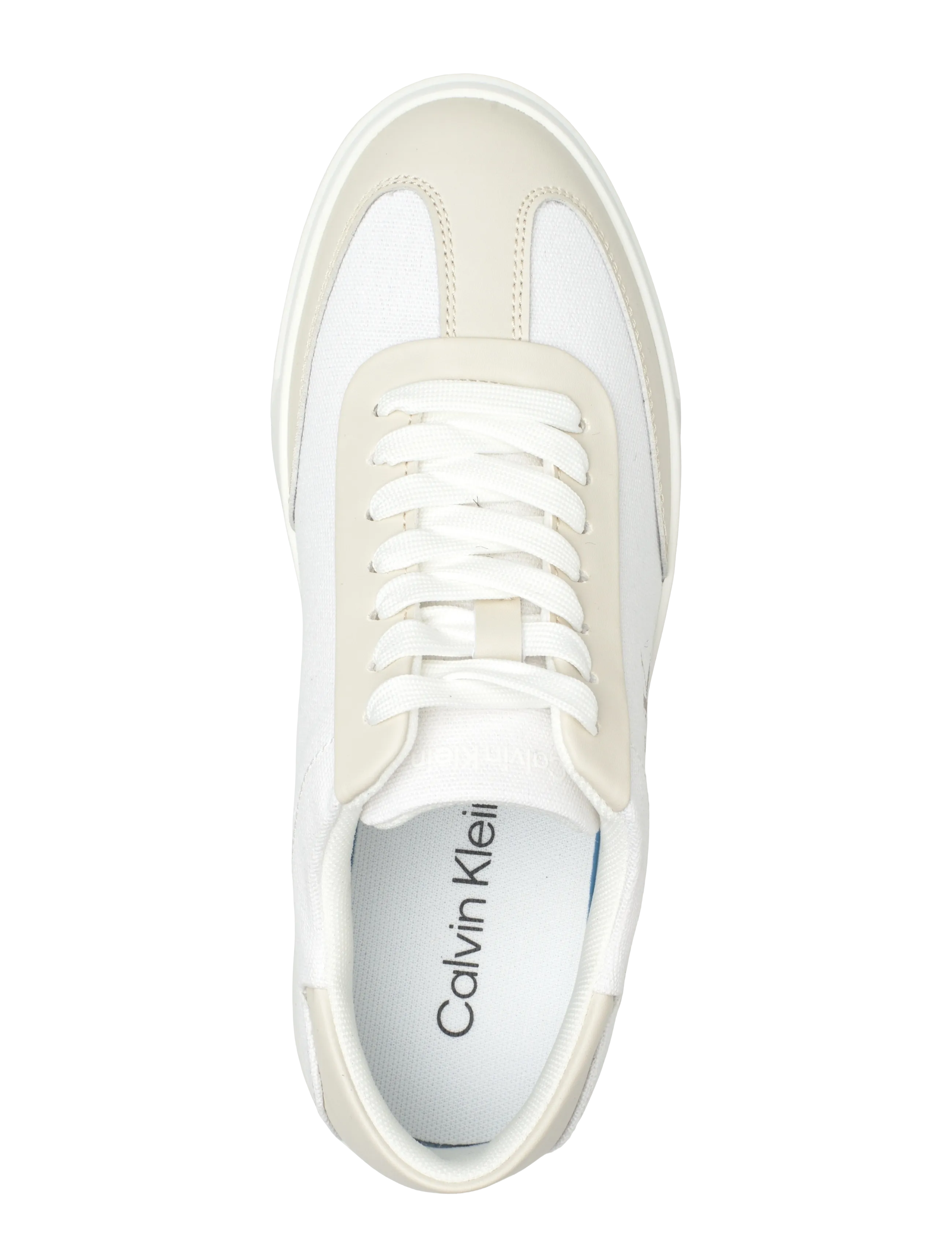 Calvin Klein - LOW PRO CUPS WT CANV MG - konfirmationstøj - bright white dk ecru - 3