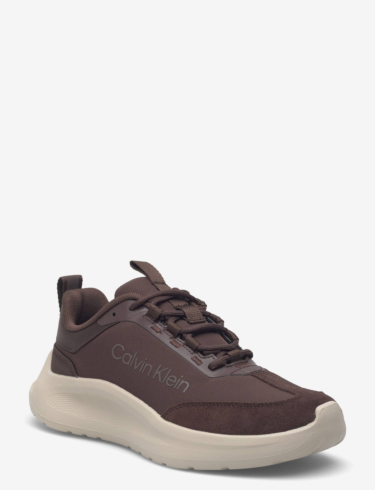 Calvin Klein - LIGHT EVA RUNNER NYL-SUE - niedrige sneakers - desert taupe oatmeal - 0