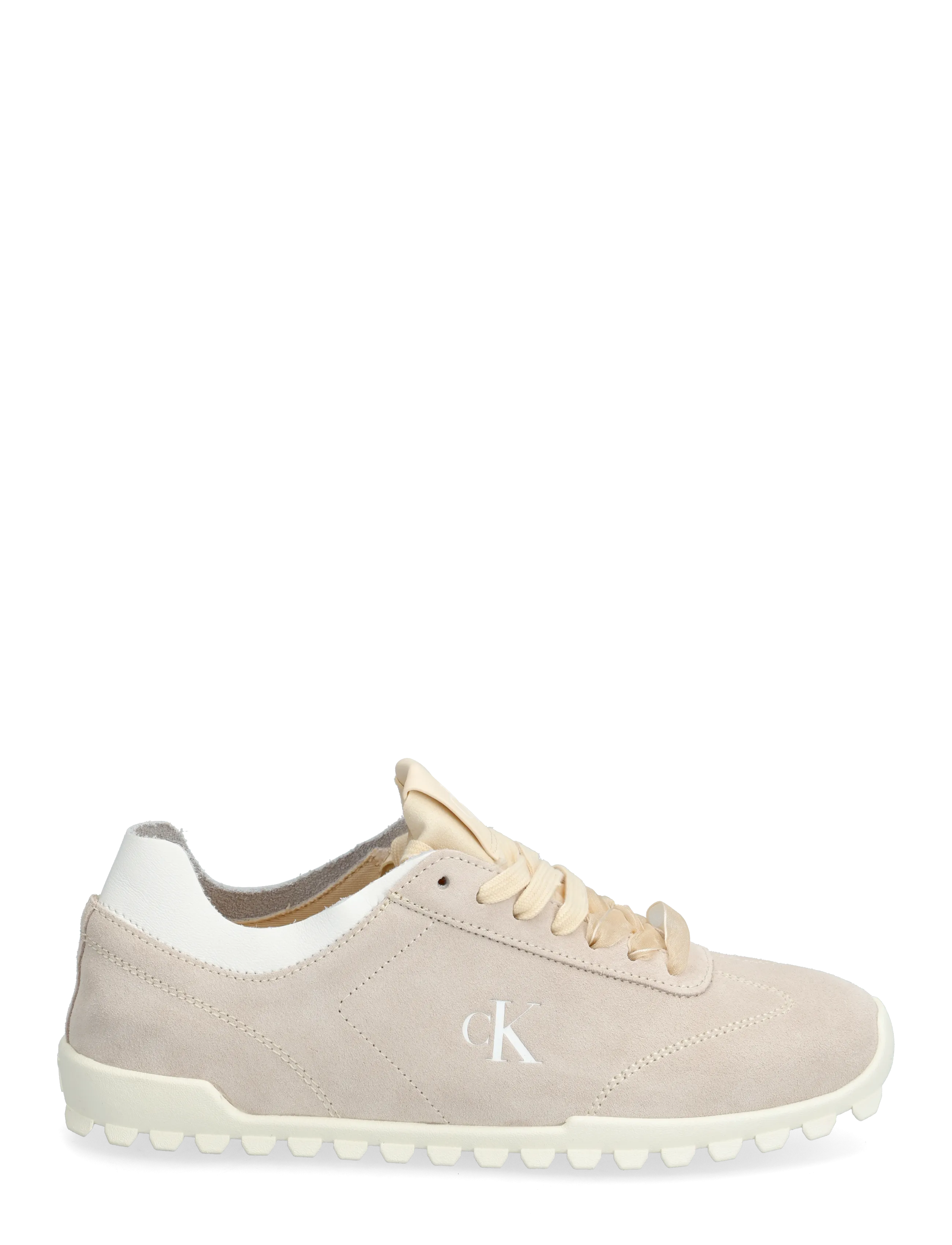 Calvin Klein - LOW PROFILE RUN MG SUE DB LACES - lave sneakers - light cashew - 1