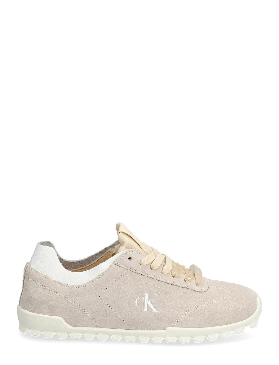 Calvin Klein - LOW PROFILE RUN MG SUE DB LACES - matalavartiset tennarit - light cashew - 1