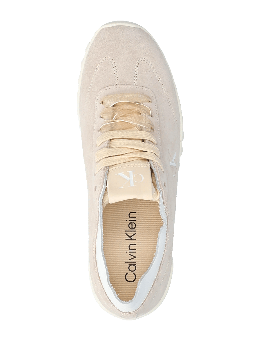 Calvin Klein - LOW PROFILE RUN MG SUE DB LACES - matalavartiset tennarit - light cashew - 3