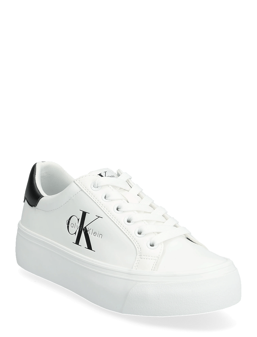 Calvin Klein - VULC FLATFORM LACEUP LOW LTH - konfirmation - bright white - 0