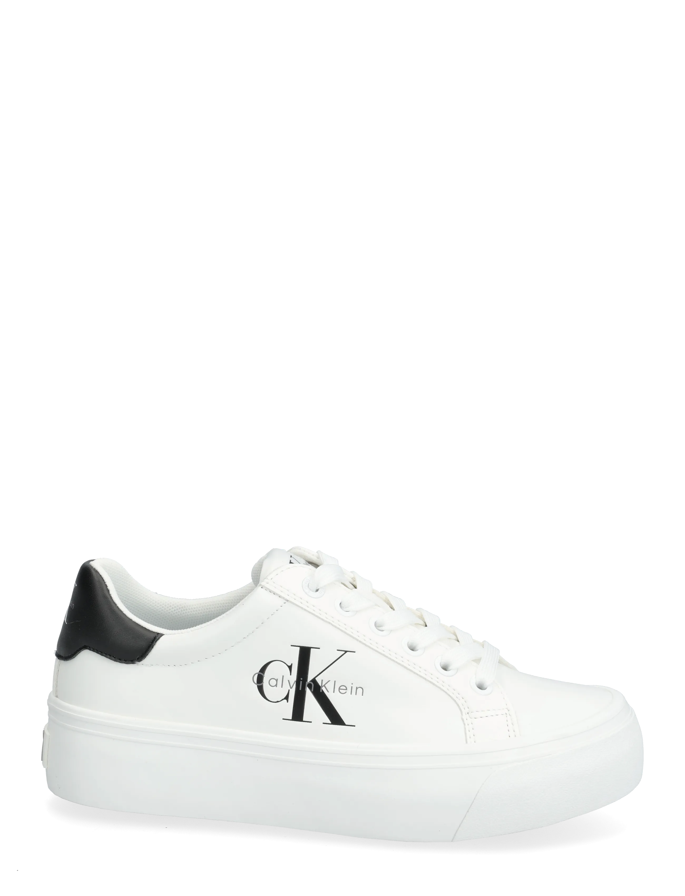 Calvin Klein - VULC FLATFORM LACEUP LOW LTH - konfirmation - bright white - 1