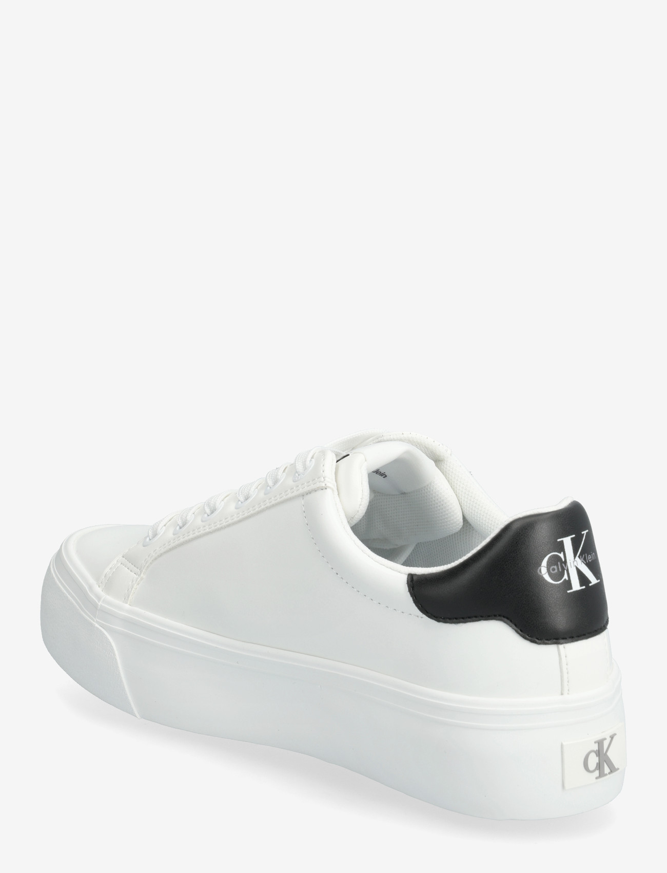 Calvin Klein - VULC FLATFORM LACEUP LOW LTH - låga sneakers - bright white - 2