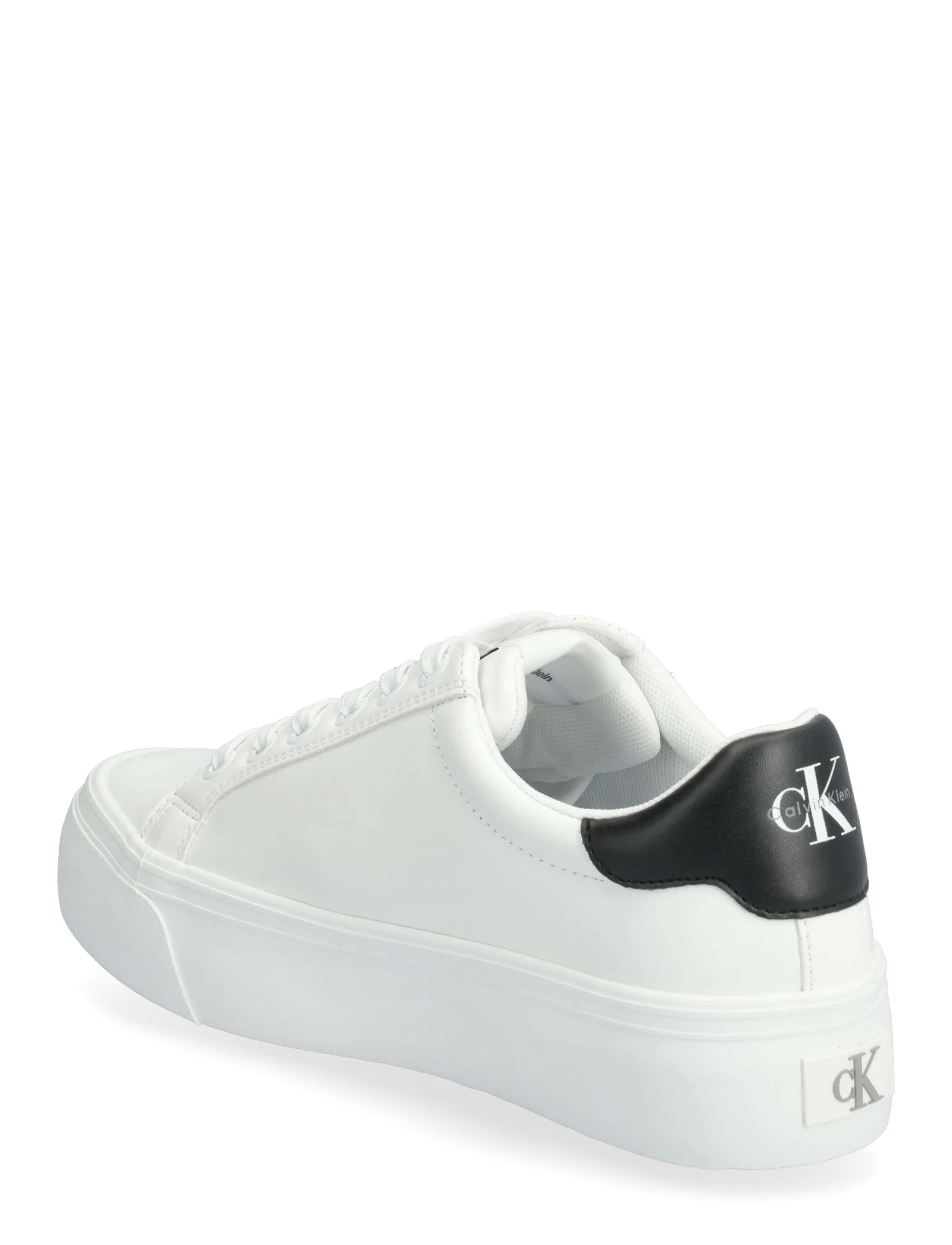 Calvin Klein - VULC FLATFORM LACEUP LOW LTH - konfirmation - bright white - 2
