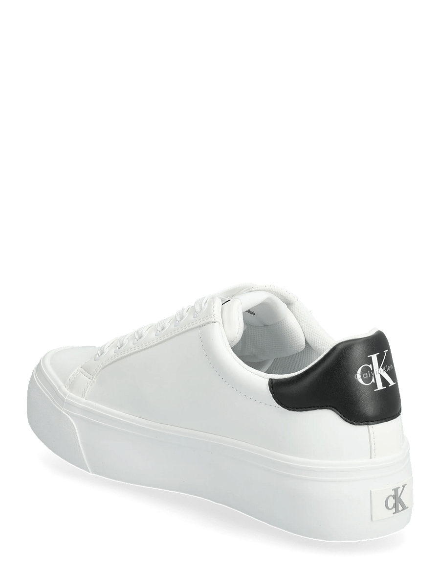 Calvin Klein - VULC FLATFORM LACEUP LOW LTH - konfirmation - bright white - 2