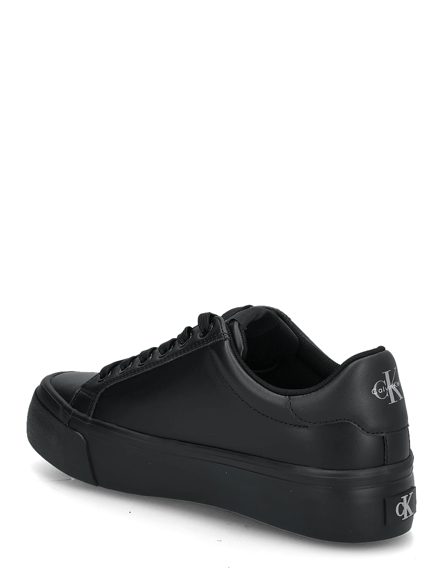 Calvin Klein - VULC FLATFORM LACEUP LOW LTH - konfirmation - triple black - 1