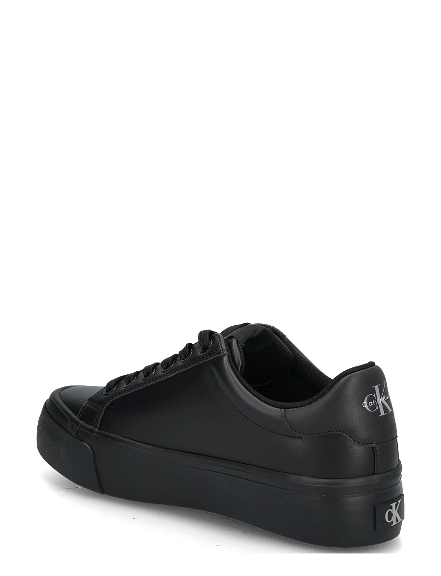 Calvin Klein - VULC FLATFORM LACEUP LOW LTH - konfirmation - triple black - 1