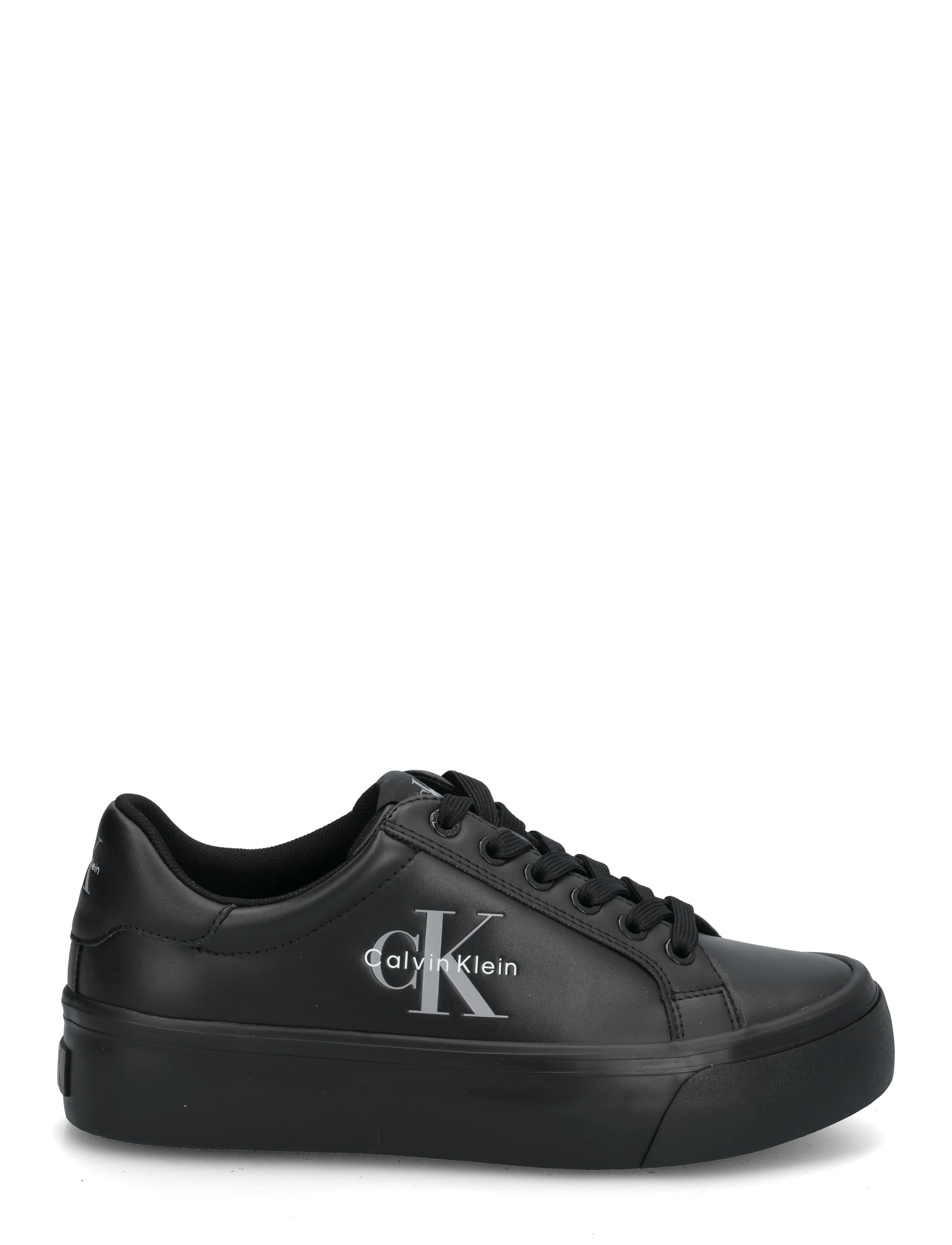 Calvin Klein - VULC FLATFORM LACEUP LOW LTH - konfirmation - triple black - 2