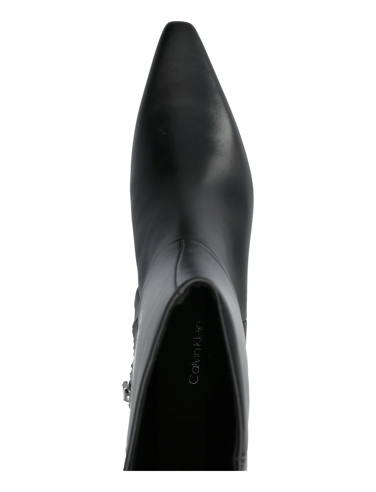 Calvin Klein - KITTEN HEEL HIGH BOOT LTH - põlveni saapad - triple black - 3