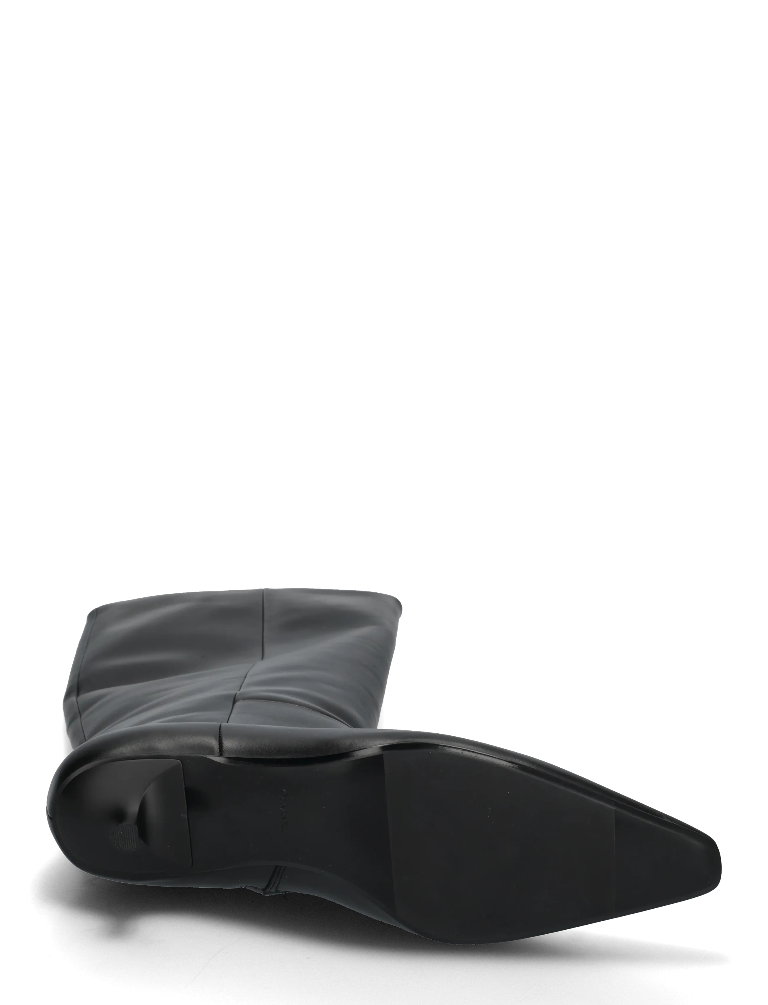 Calvin Klein - KITTEN HEEL HIGH BOOT LTH - knee high boots - triple black - 4