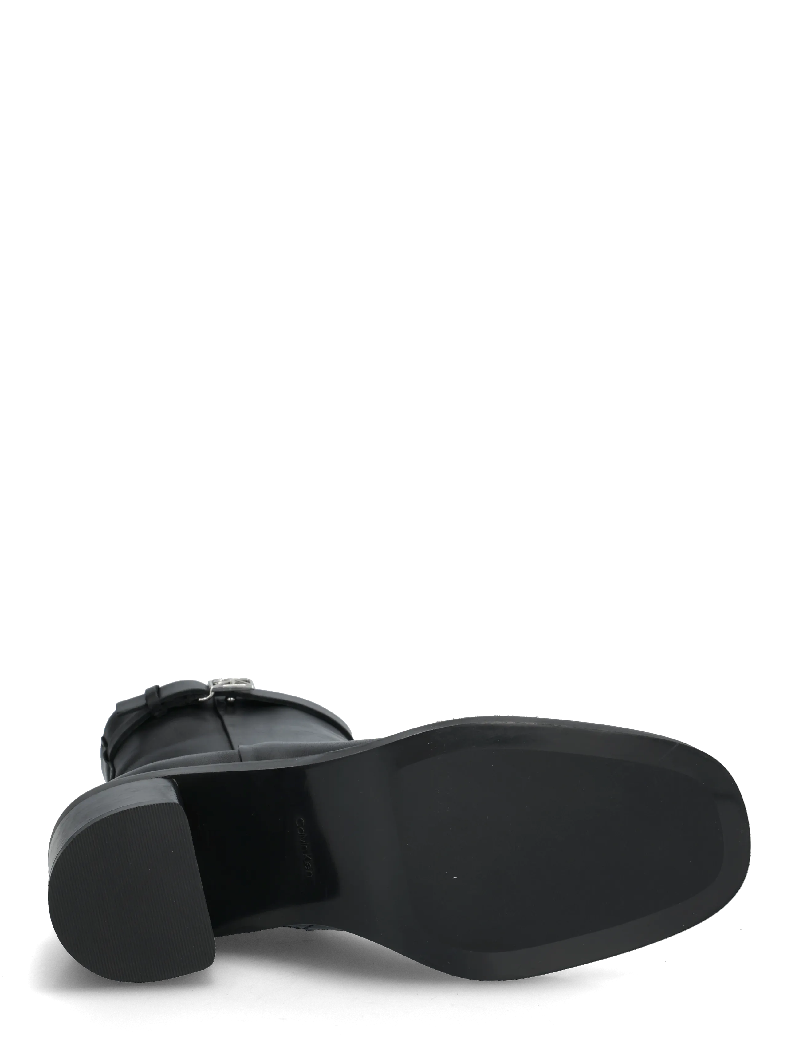 Calvin Klein - BLOCK HEEL ANK BOOT  LTH HDW - støvletter - triple black - 4