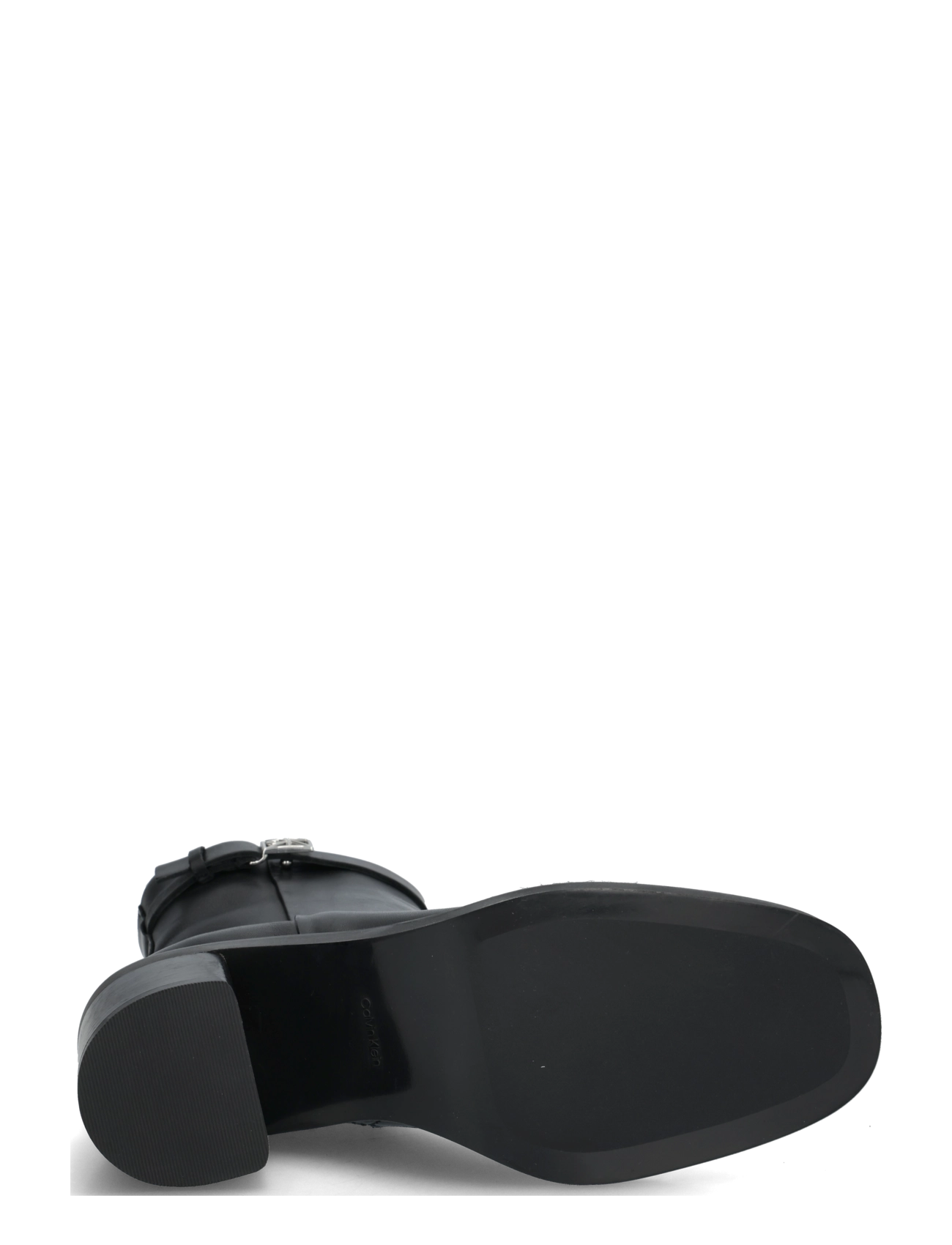 Calvin Klein - BLOCK HEEL ANK BOOT  LTH HDW - kontsaga poolsaapad - triple black - 4