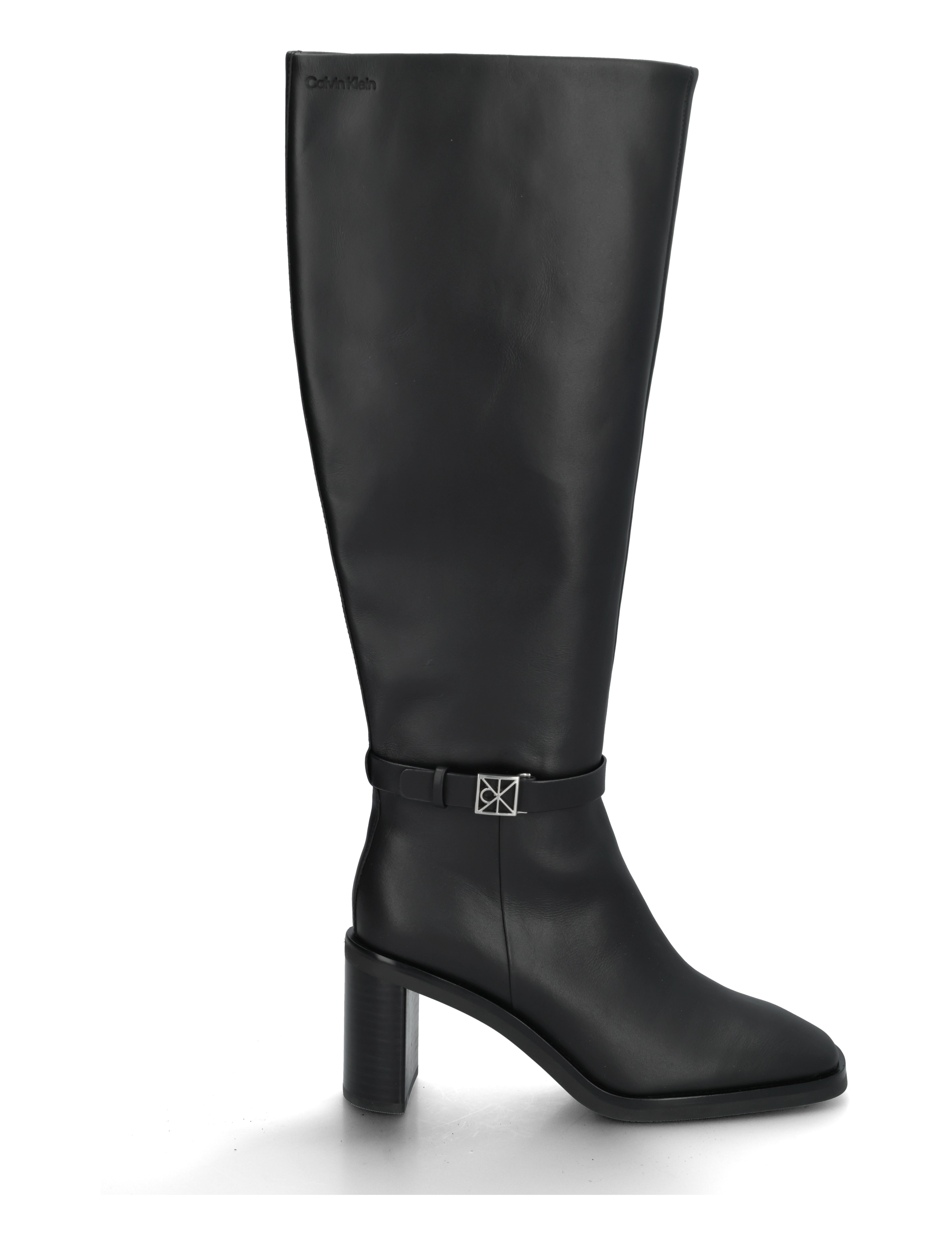 Calvin Klein Block Heel High Boot Lth Hdw kängor & boots dam – bild 3