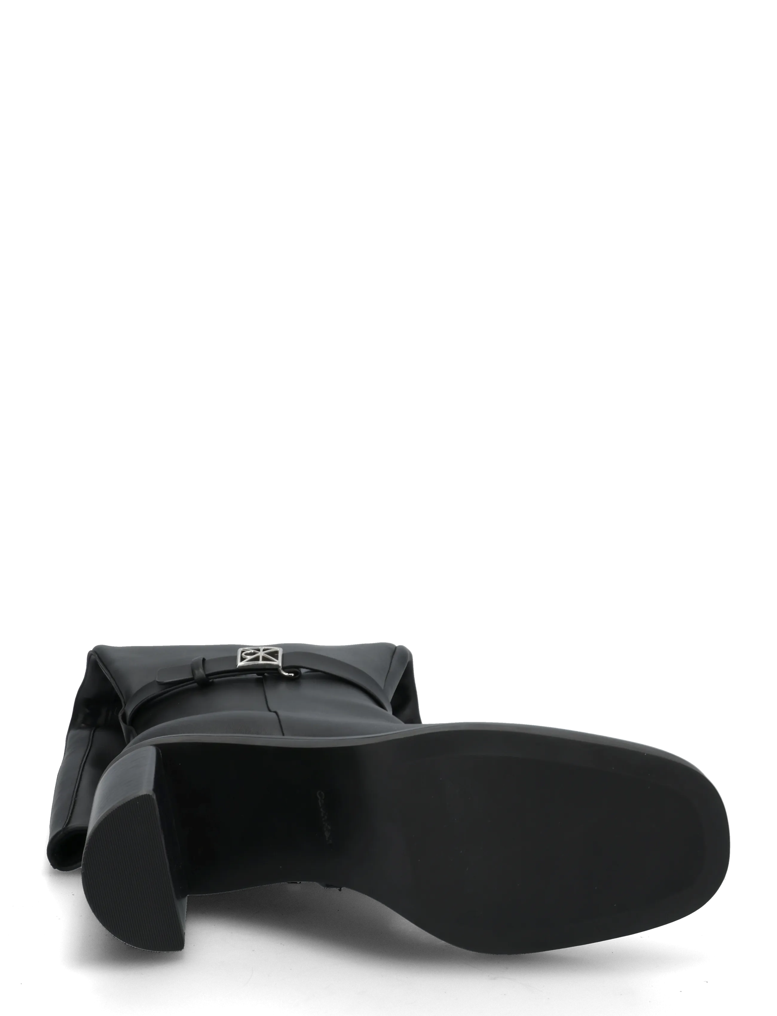 Calvin Klein - BLOCK HEEL HIGH BOOT LTH HDW - langskaftede støvler - triple black - 4