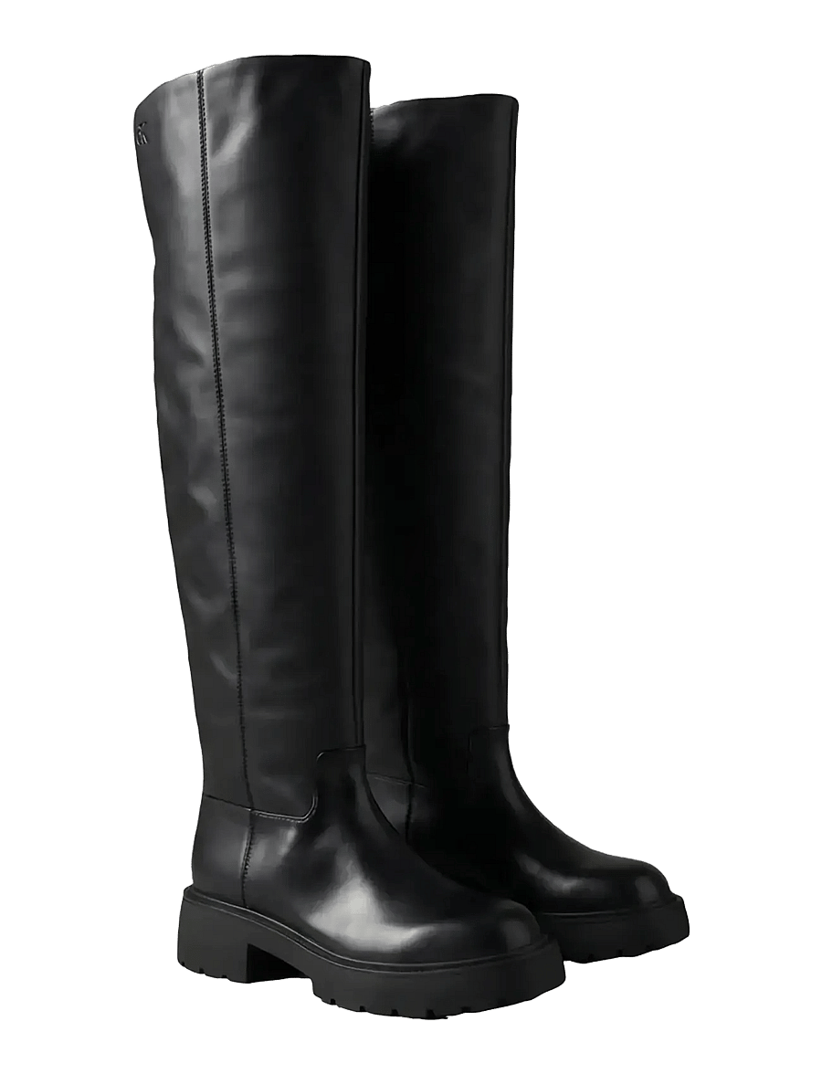 Calvin Klein - CHUNKY OTK BOOT NAPPA - overknee-stiefel - triple black - 0