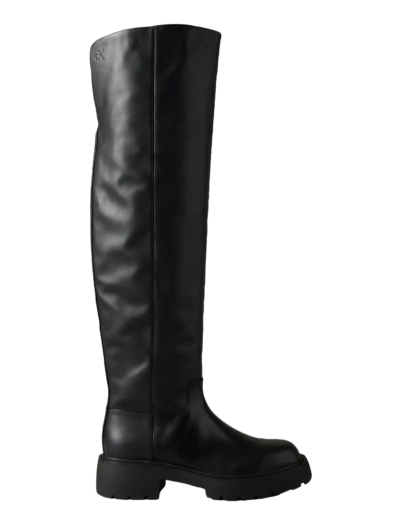 Calvin Klein - CHUNKY OTK BOOT NAPPA - overknee-stiefel - triple black - 1