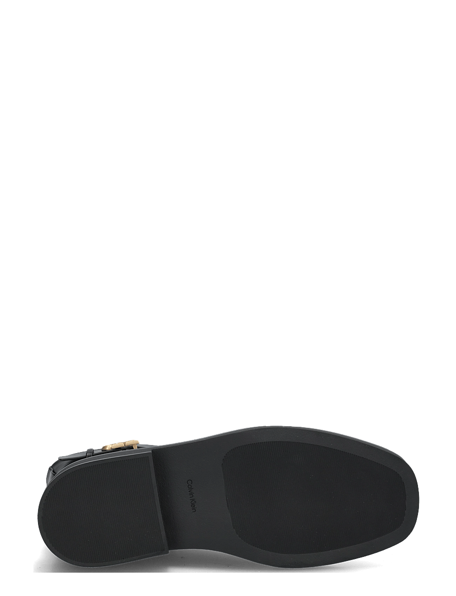 Calvin Klein - SQUARE ANKLE BOOT LTH MG HDW - kontsaga poolsaapad - triple black - 4