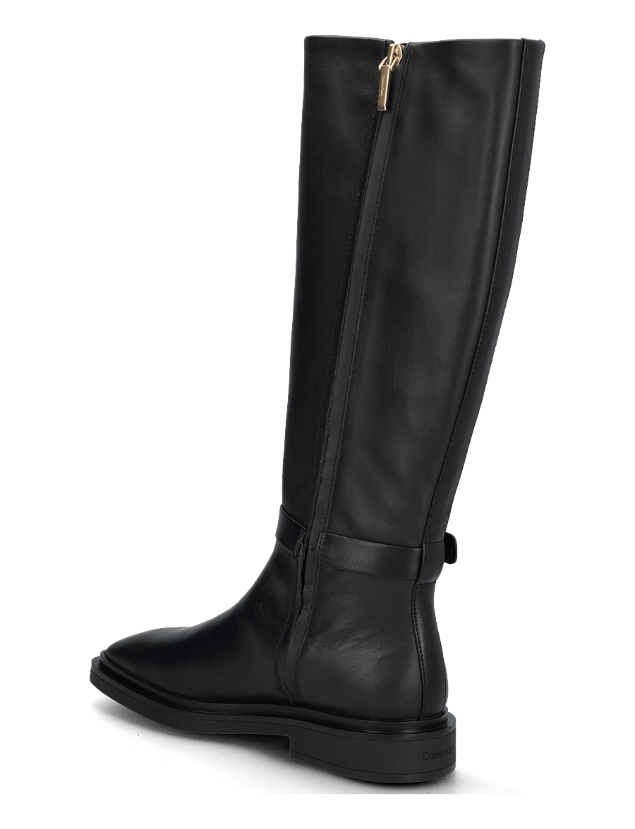 Calvin Klein - SQUARE HIGH BOOT LTH MG HDW - knähöga stövlar - triple black - 1