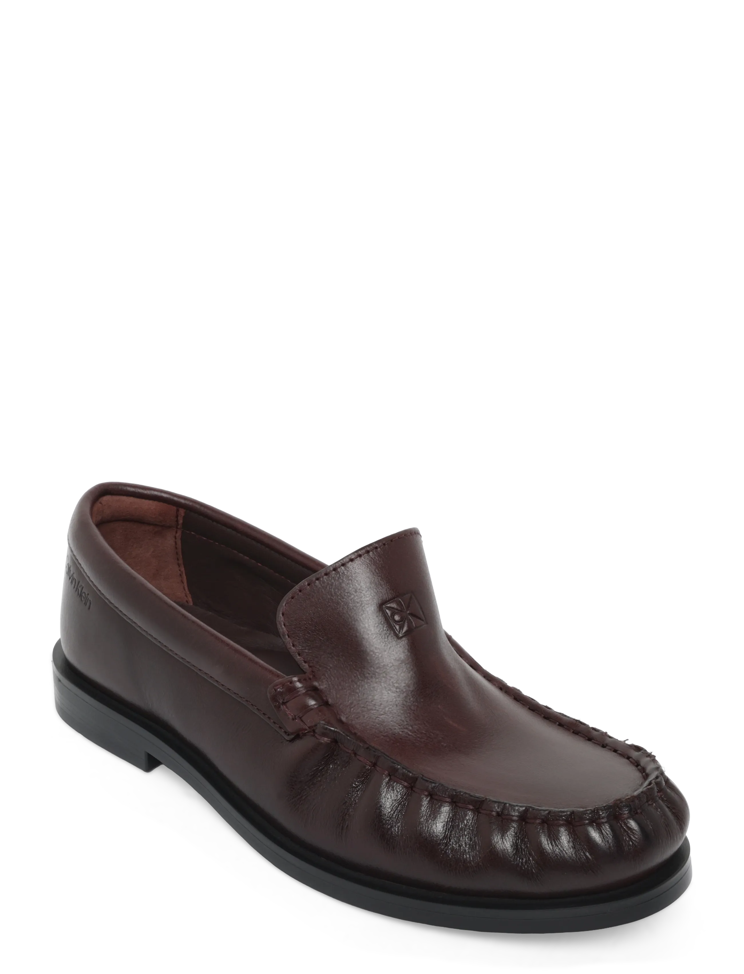 Calvin Klein ROUND ESSENTIAL LOAFER LTH - Schuhe - FUDGE BLACK / brown