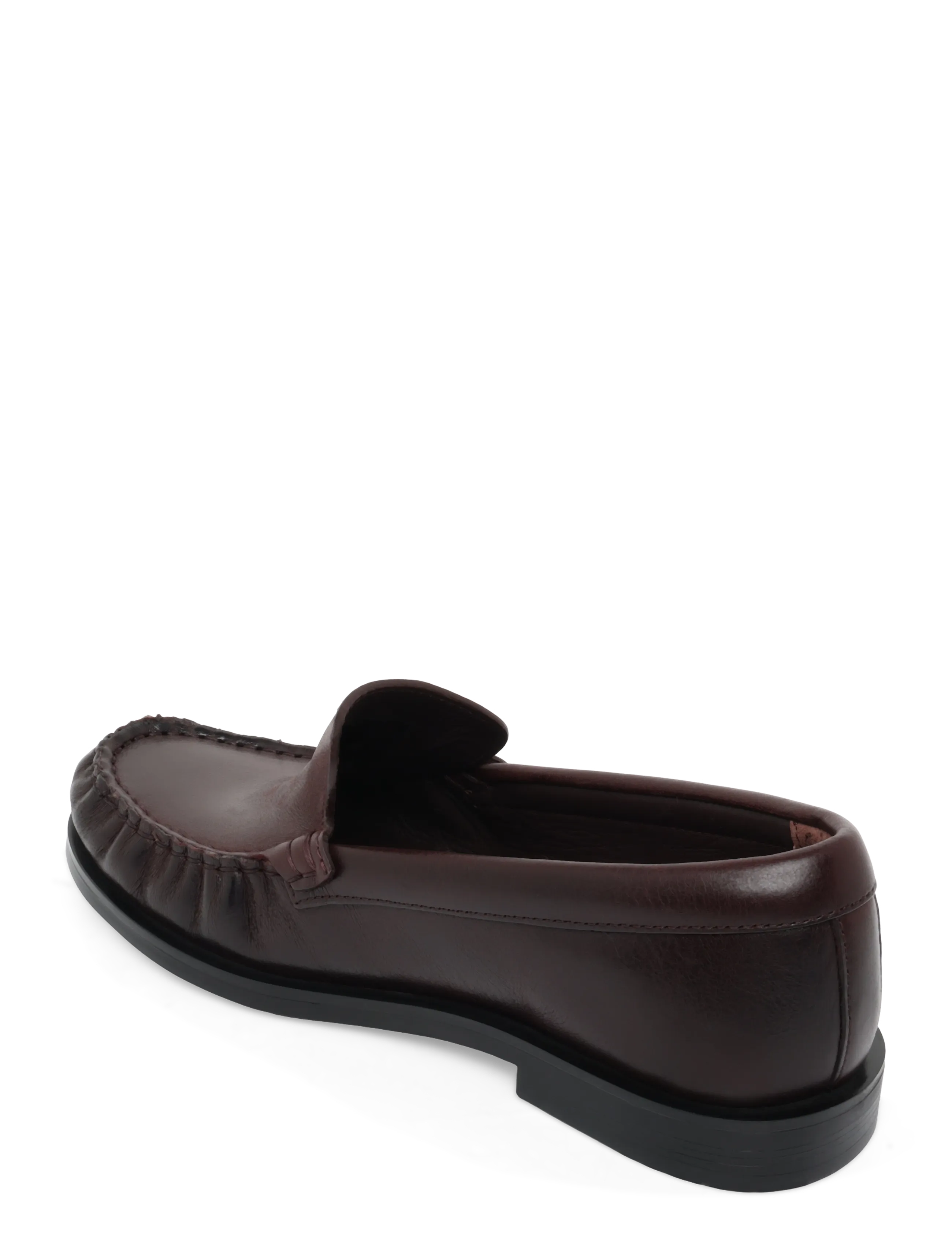 Calvin Klein - ROUND ESSENTIAL LOAFER LTH - fudge black - 1