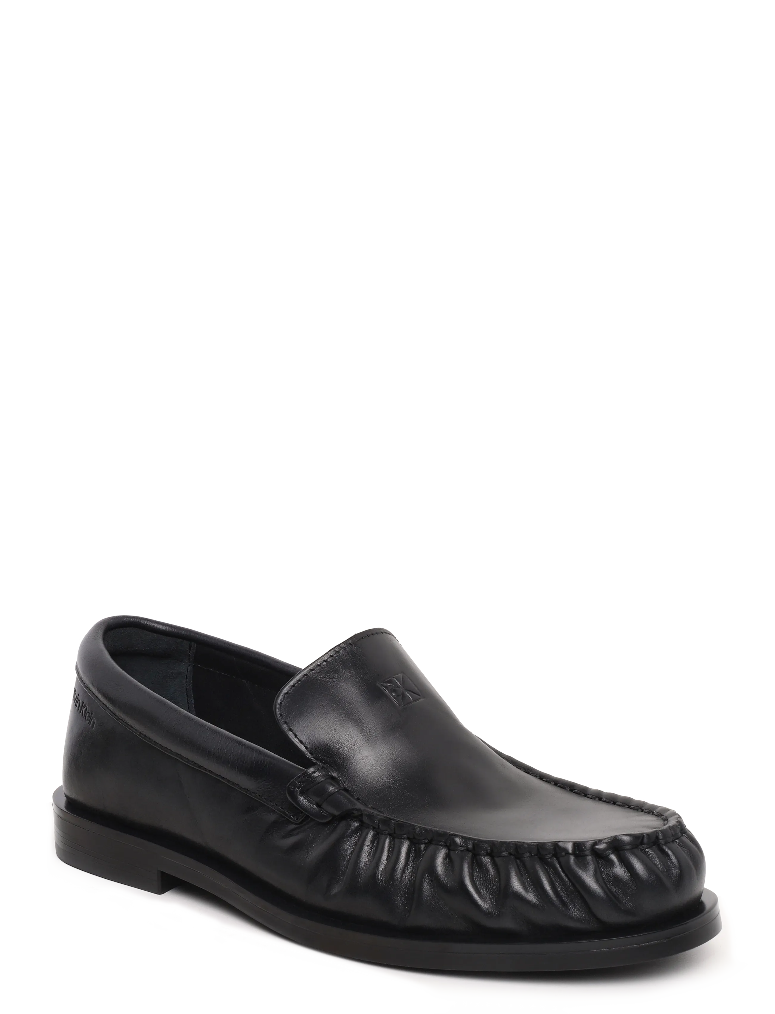 Calvin Klein ROUND ESSENTIAL LOAFER LTH - Shoes - TRIPLE BLACK / black