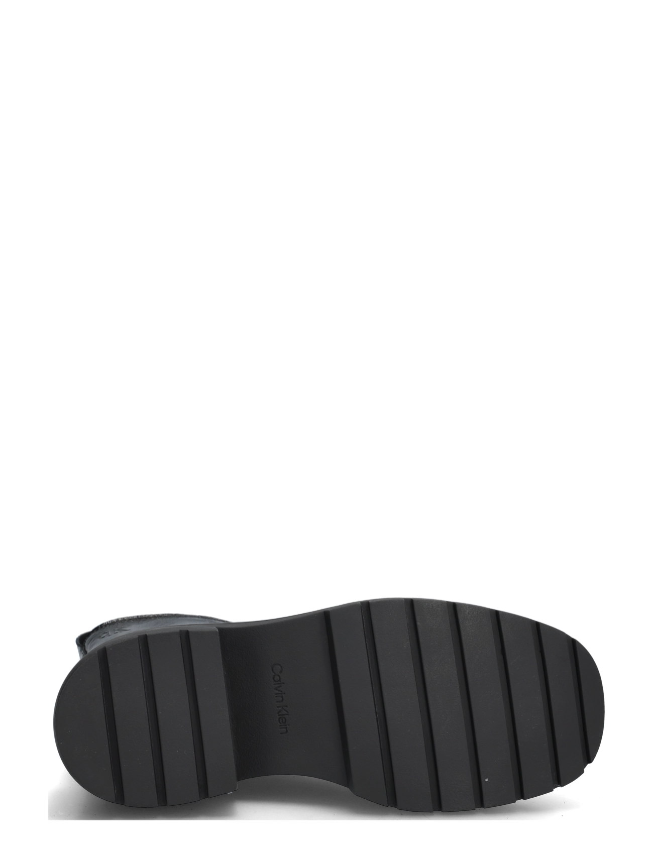Calvin Klein - CHUNKY ZIP BOOT SHINY LTH - stiefeletten mit absatz - triple black - 4