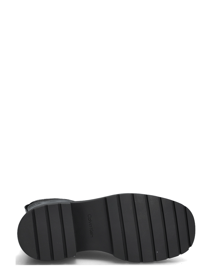 Calvin Klein - CHUNKY ZIP BOOT SHINY LTH - stiefeletten mit absatz - triple black - 4