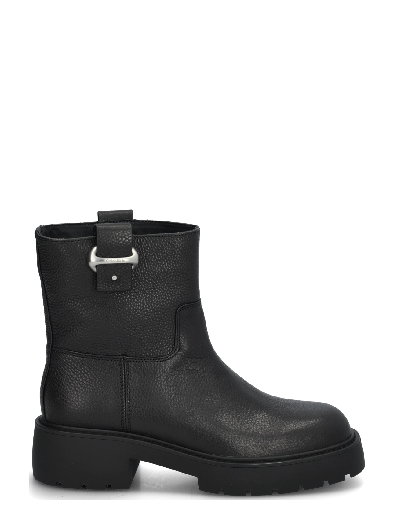 Calvin Klein - CHUNKY ANKLE BOOT LTH HDW - kontsaga poolsaapad - triple black - 2