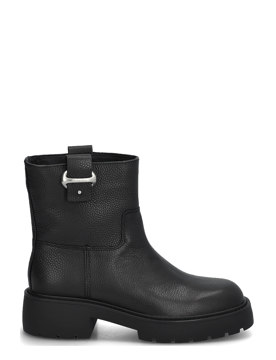 Calvin Klein - CHUNKY ANKLE BOOT LTH HDW - kontsaga poolsaapad - triple black - 2