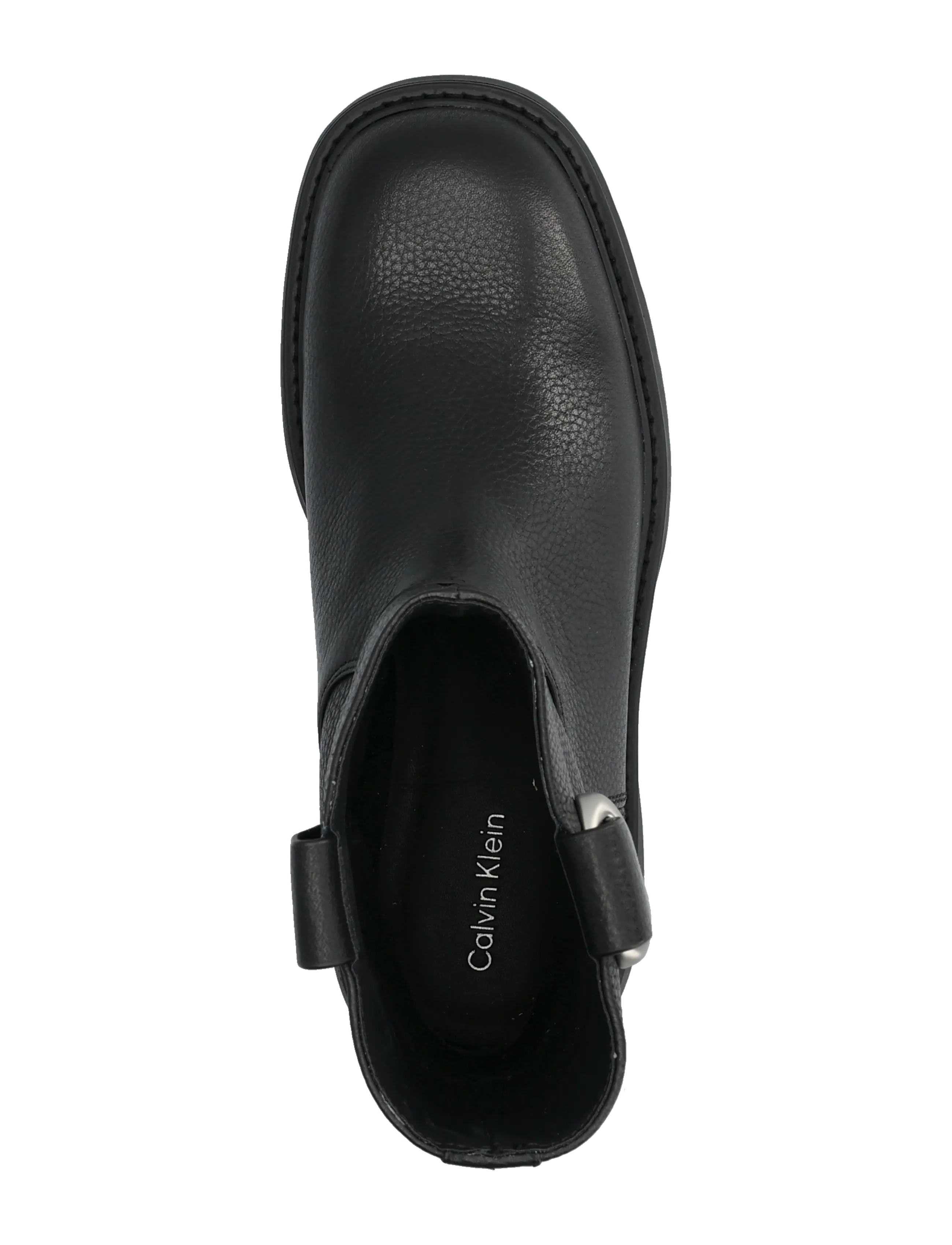Calvin Klein - CHUNKY ANKLE BOOT LTH HDW - støvletter - triple black - 3