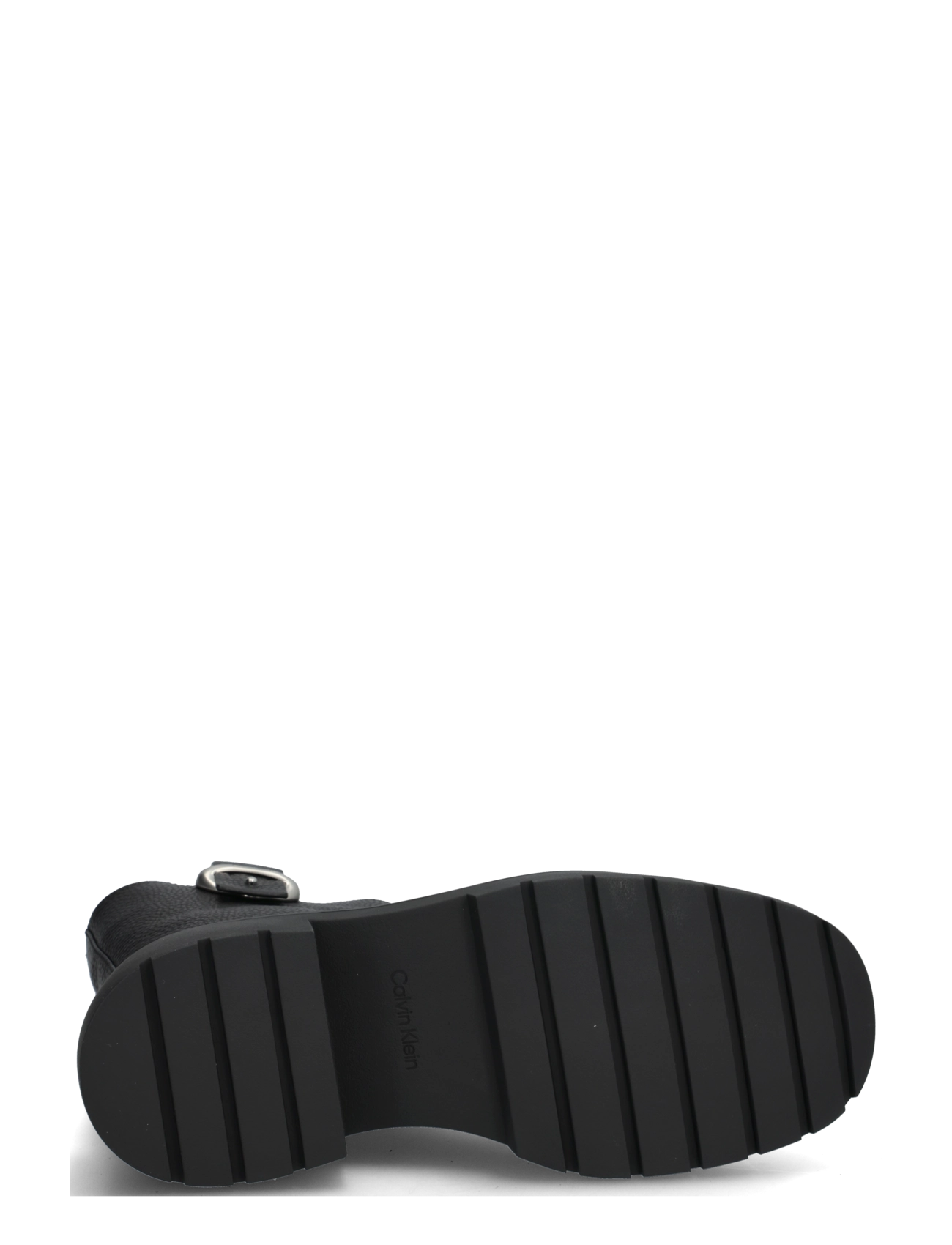 Calvin Klein - CHUNKY ANKLE BOOT LTH HDW - kontsaga poolsaapad - triple black - 4