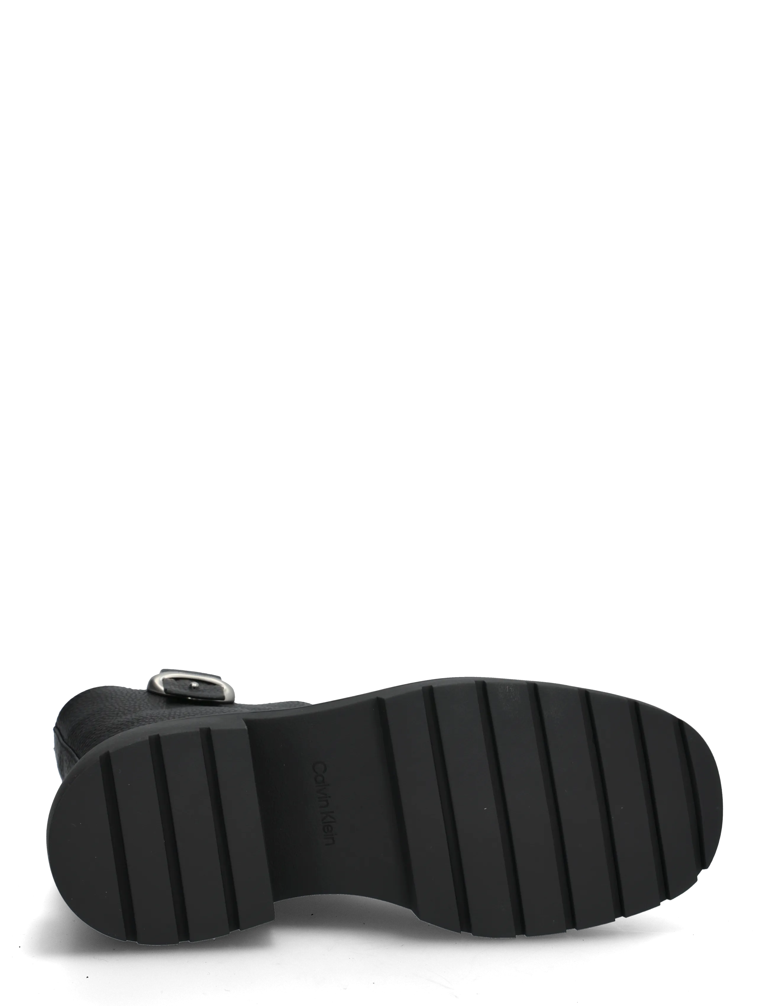 Calvin Klein - CHUNKY ANKLE BOOT LTH HDW - støvletter - triple black - 4