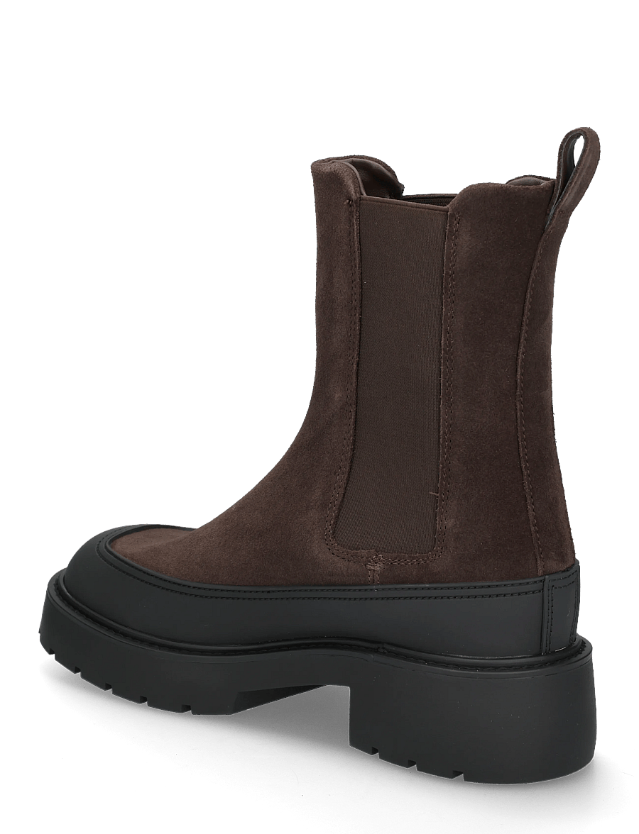 Calvin Klein - CHUNKY CHELSEA BOOT SUE EM - chelsea boots - rocky brown black - 1